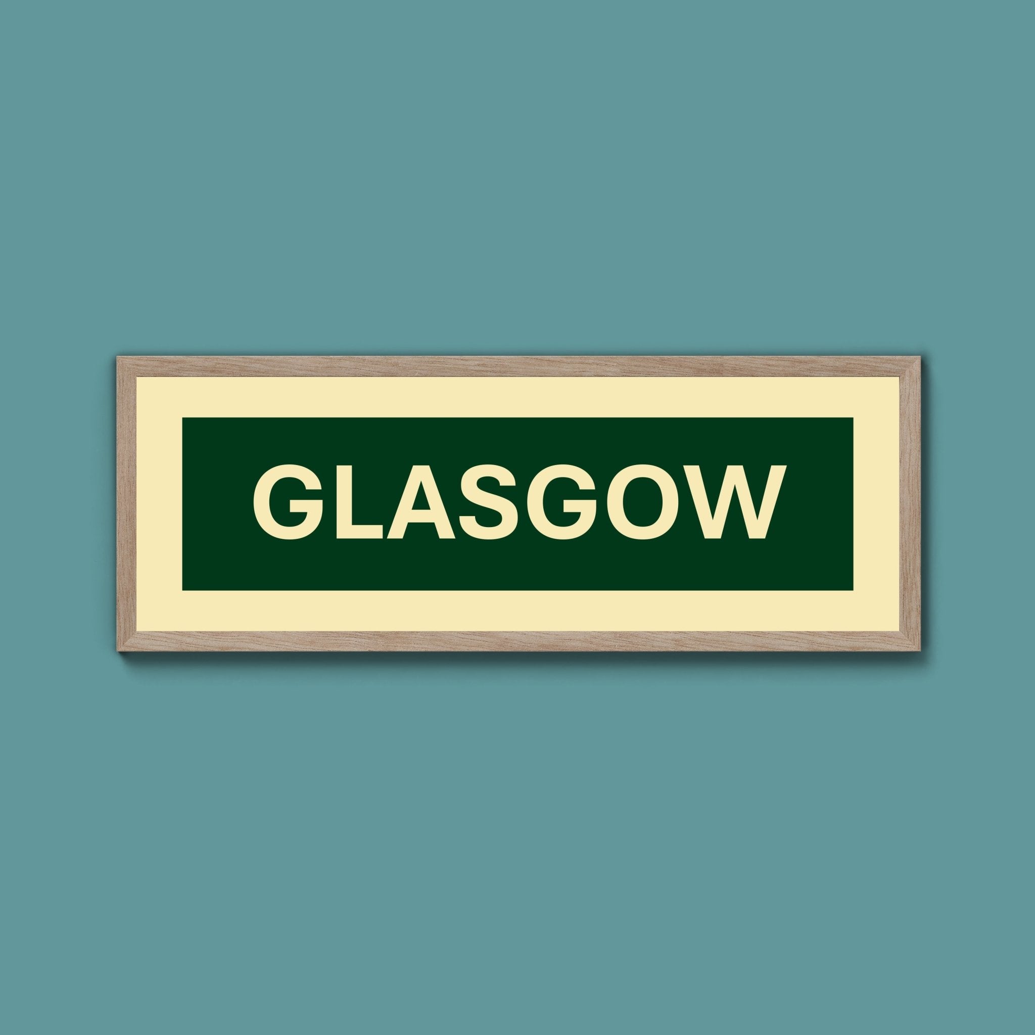 Framed Glasgow Street Print - Above The Door