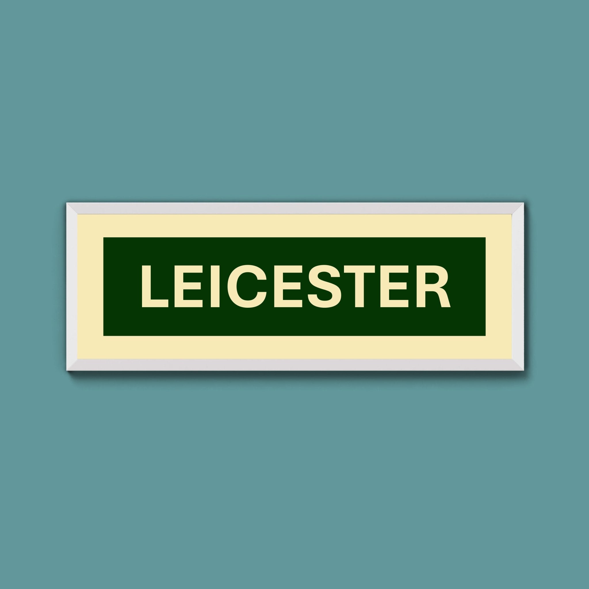 Framed Leicester Street Print - Above The Door