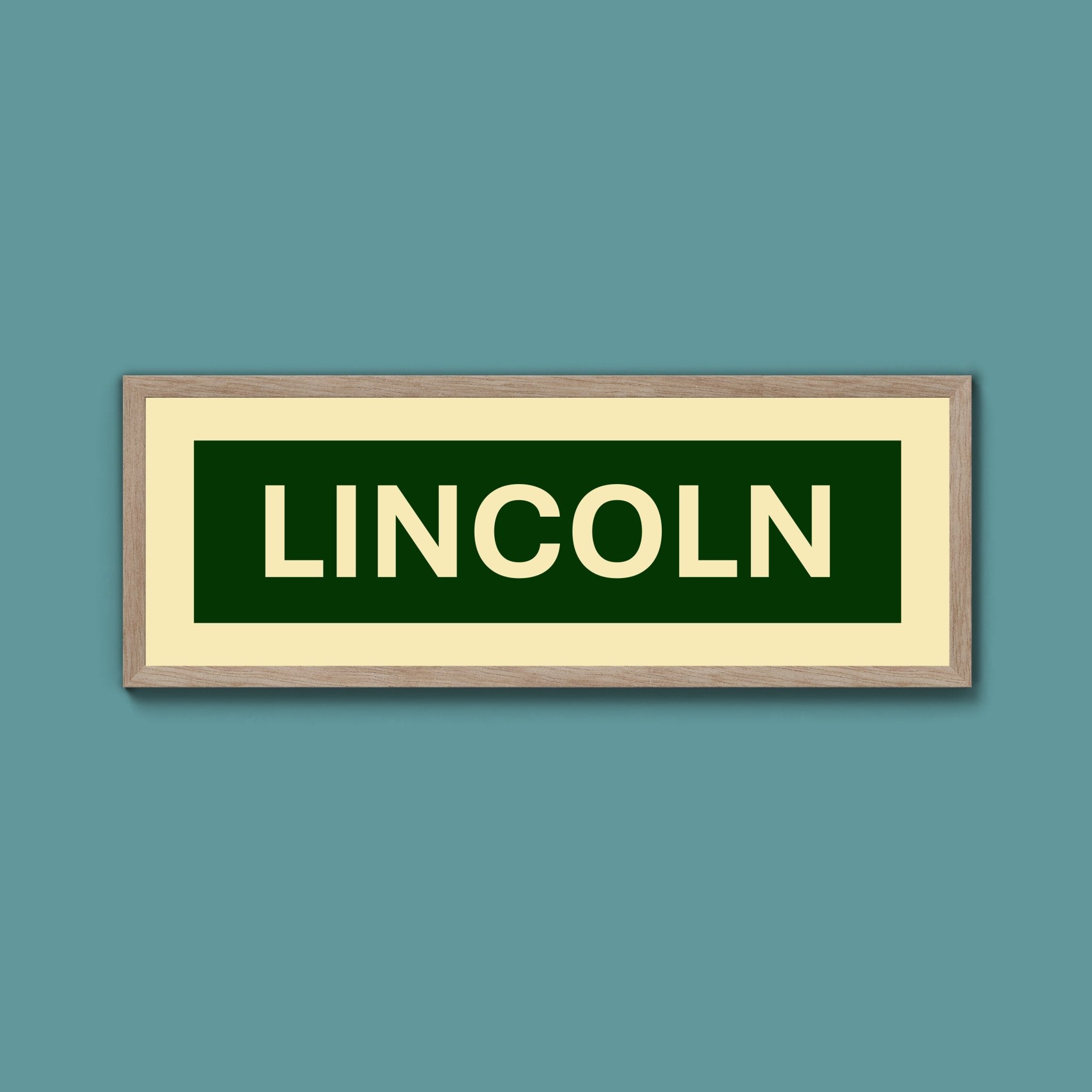 Framed Lincoln Street Print - Above The Door