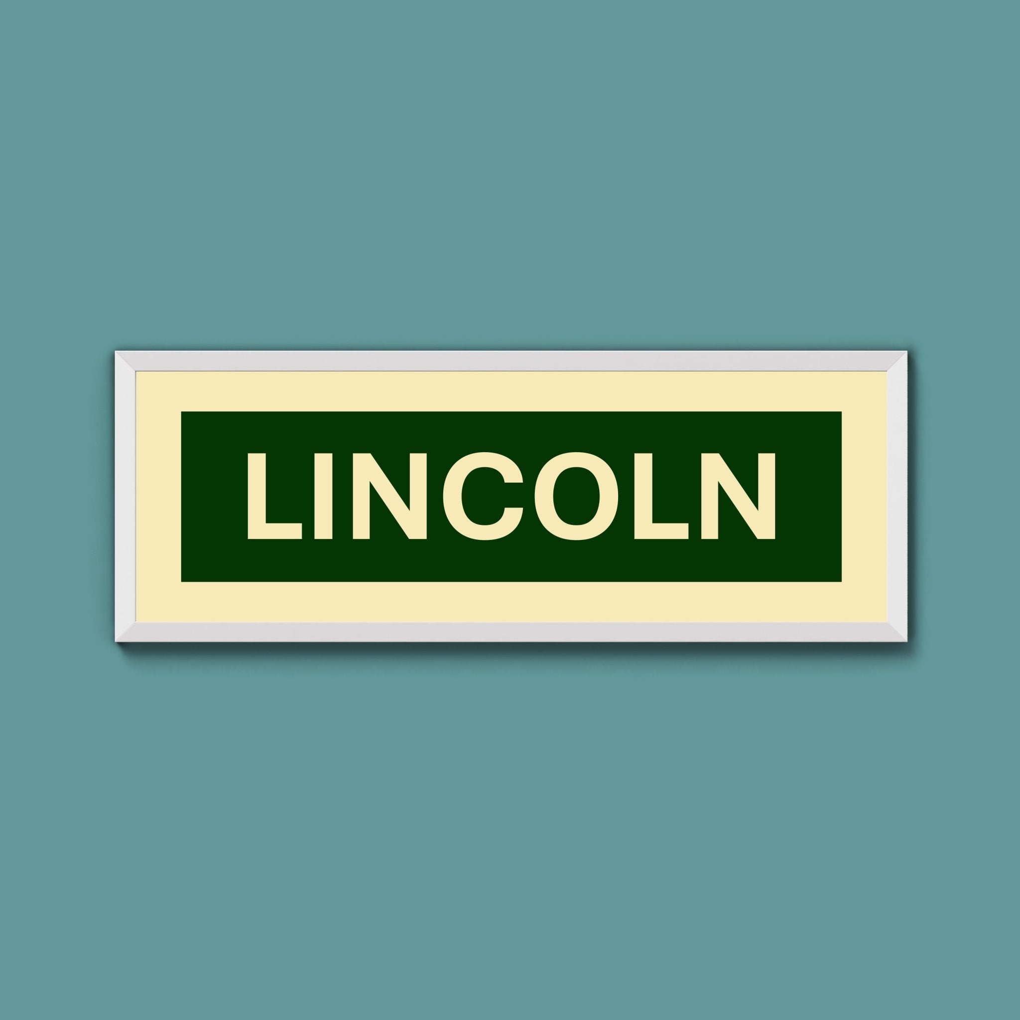 Framed Lincoln Street Print - Above The Door