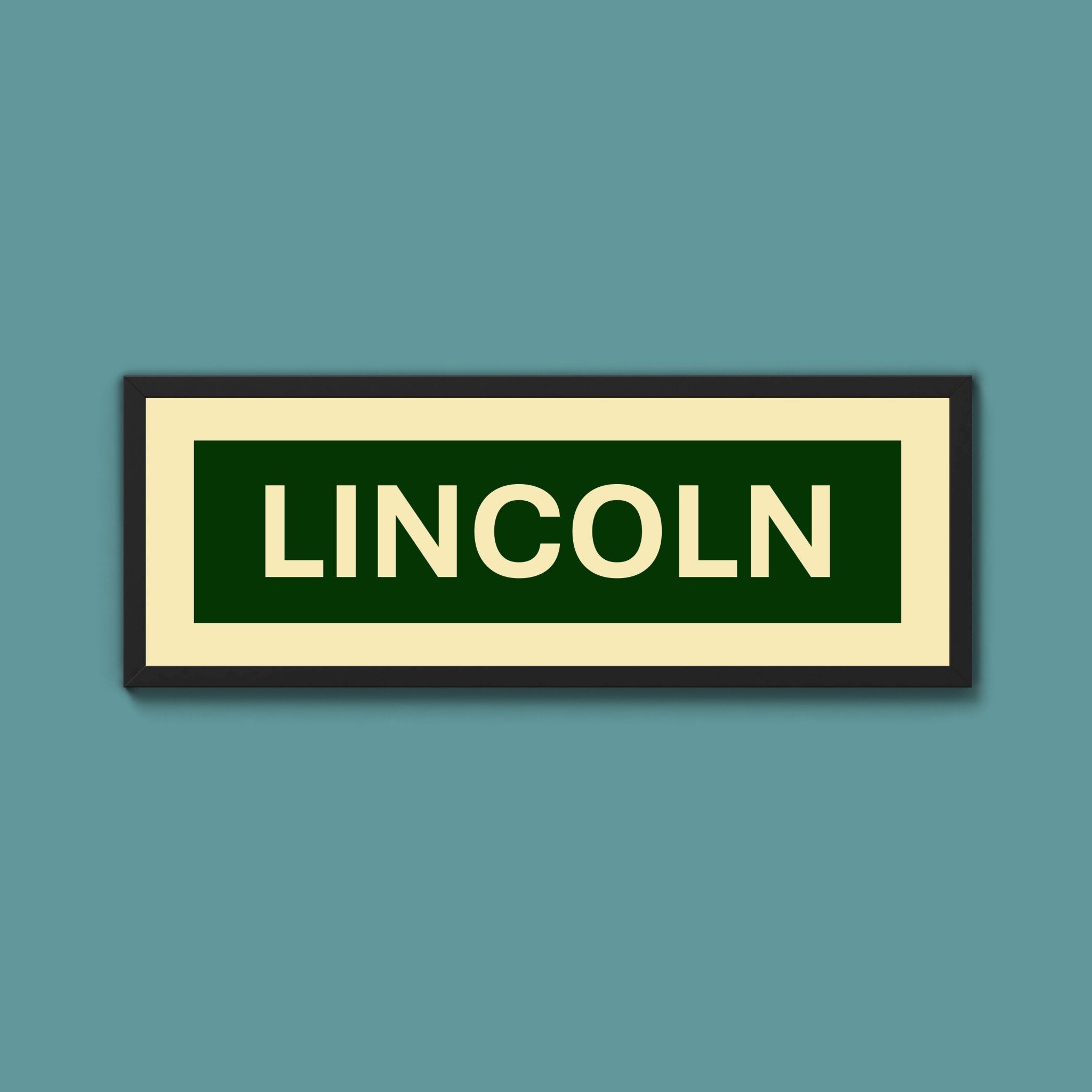 Framed Lincoln Street Print - Above The Door