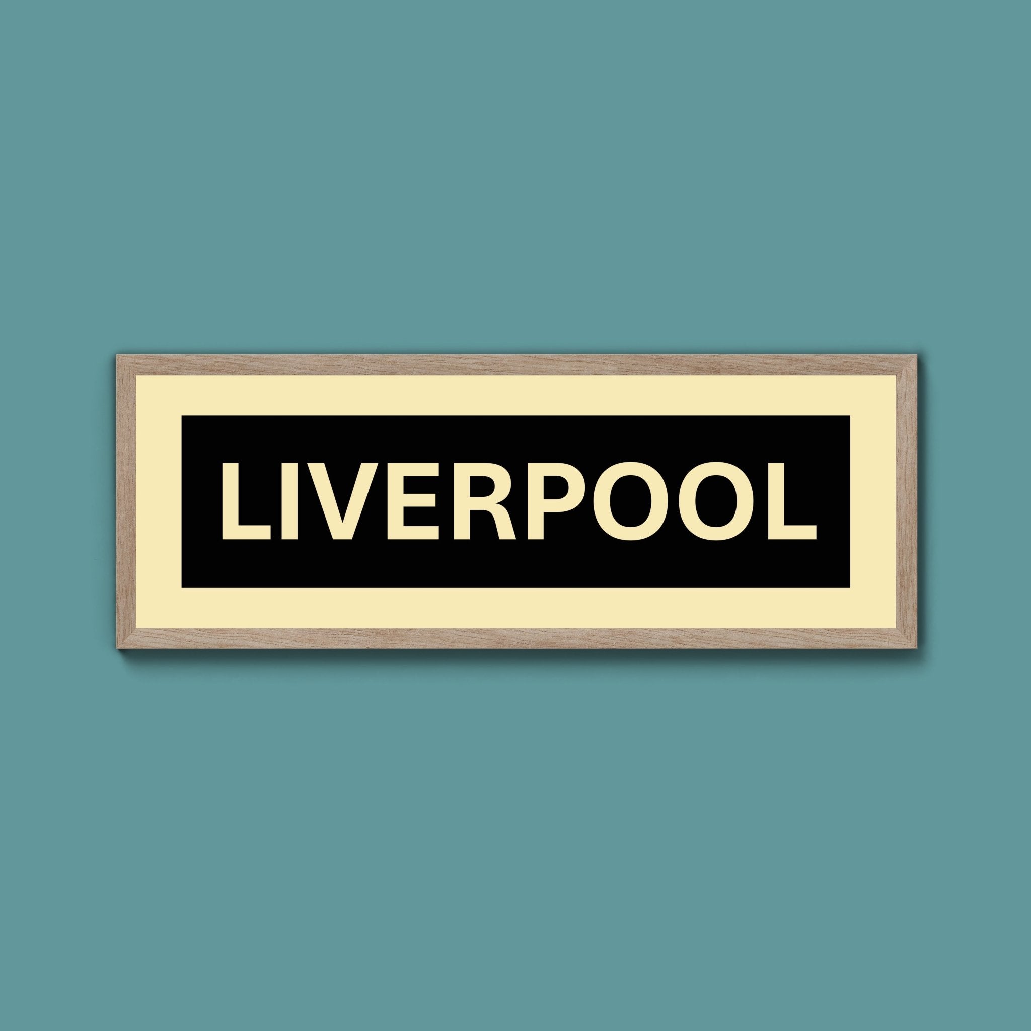 Framed Liverpool Street Print - Above The Door
