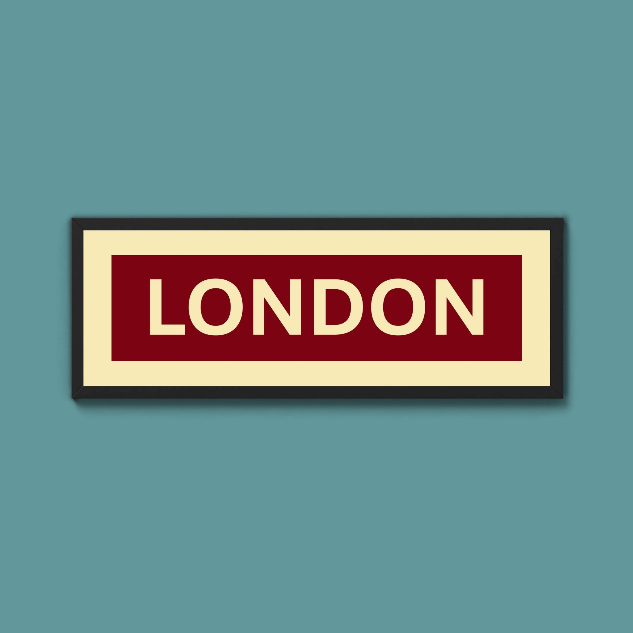 Framed London Street Print - Above The Door