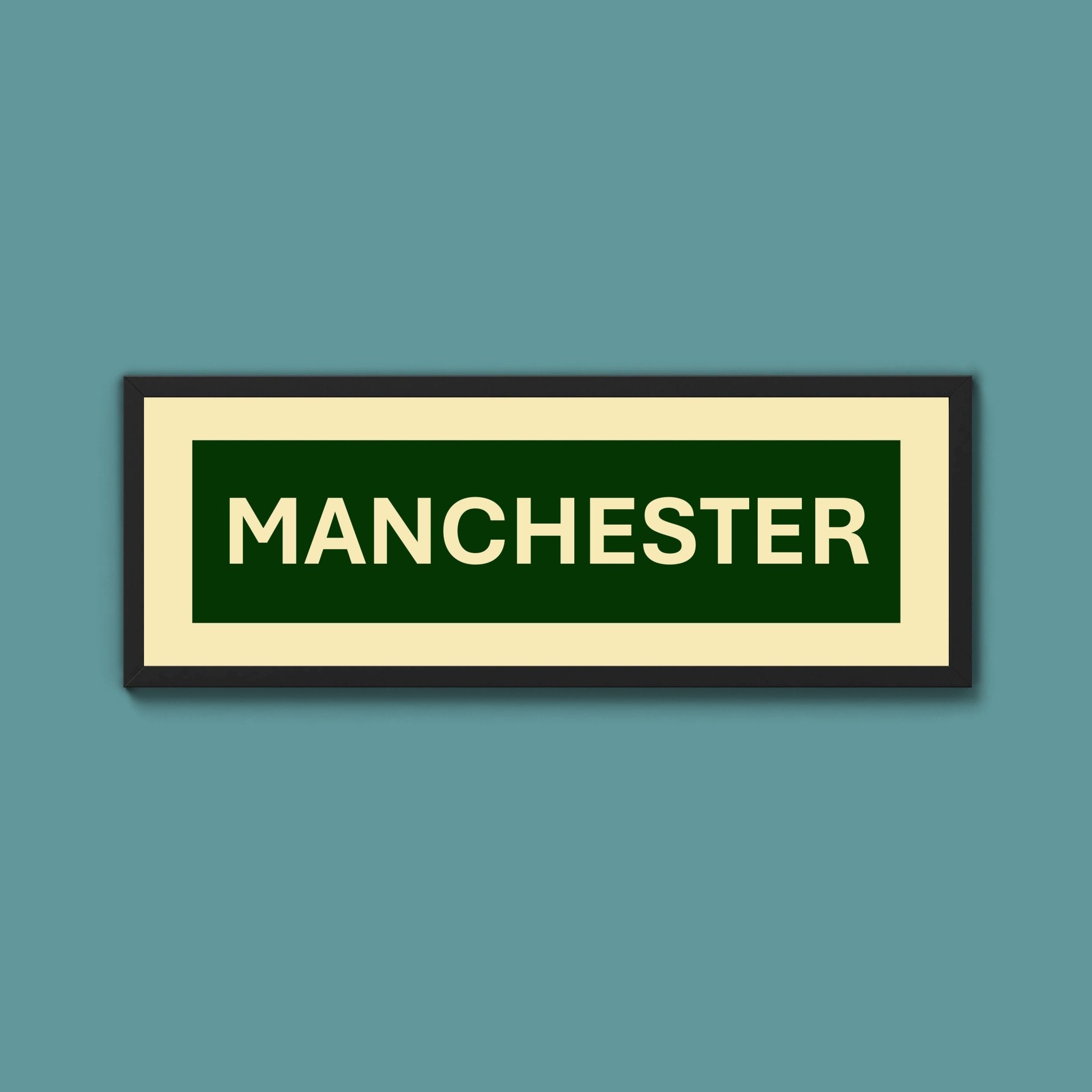 Framed Manchester Street Print - Above The Door