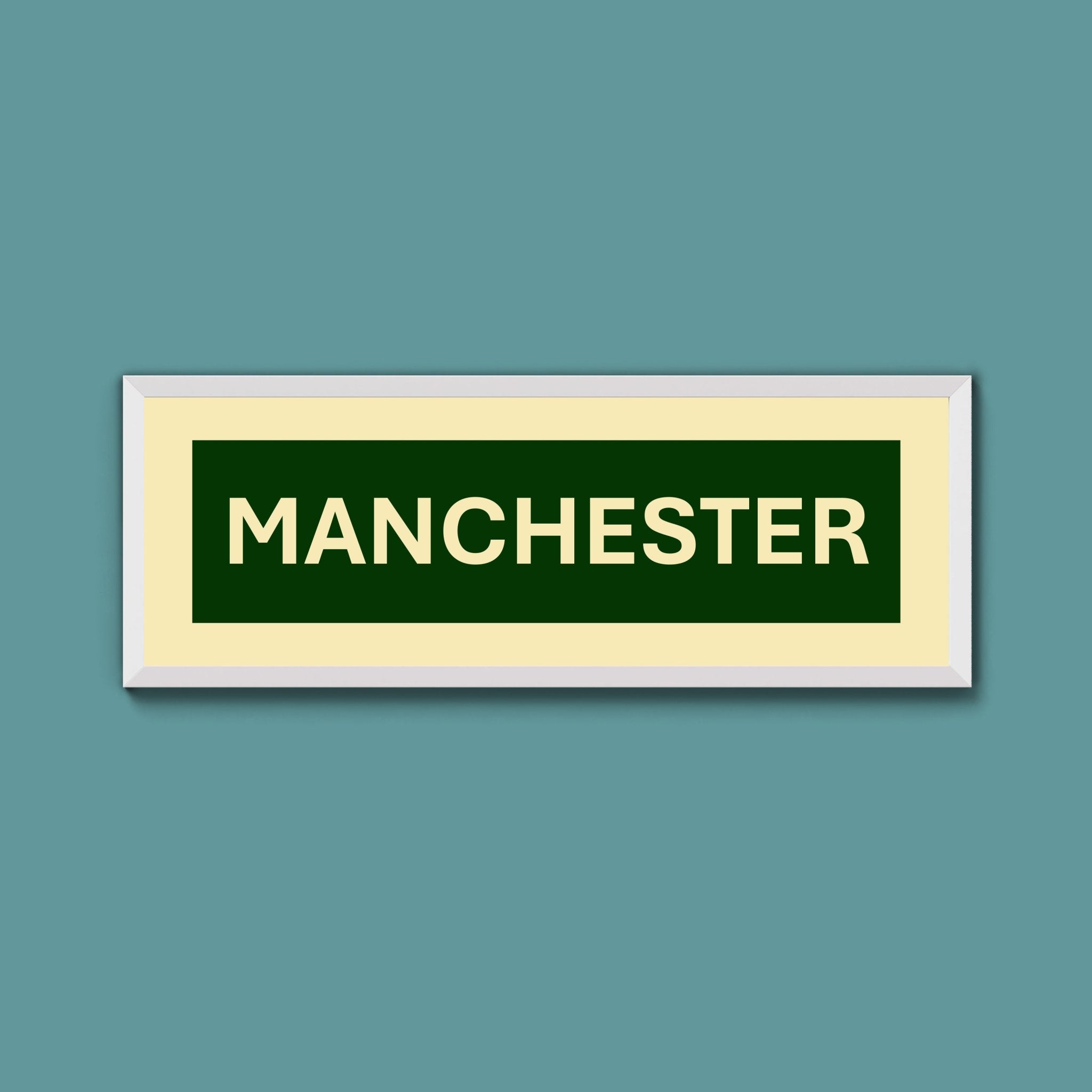 Framed Manchester Street Print - Above The Door