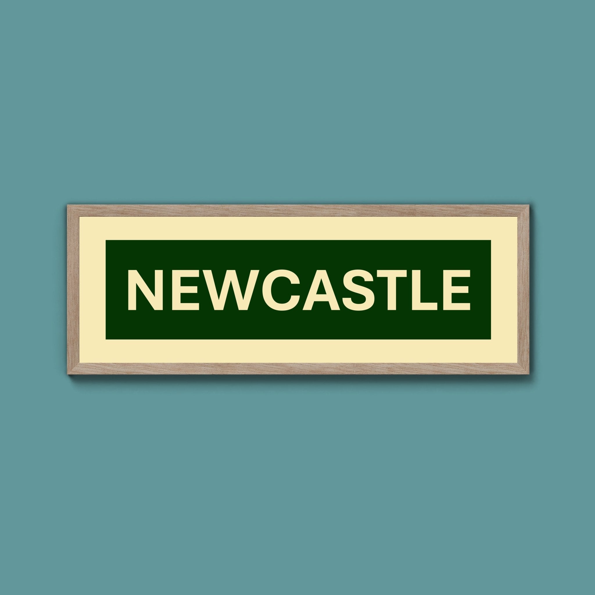 Framed Newcastle Street Print - Above The Door