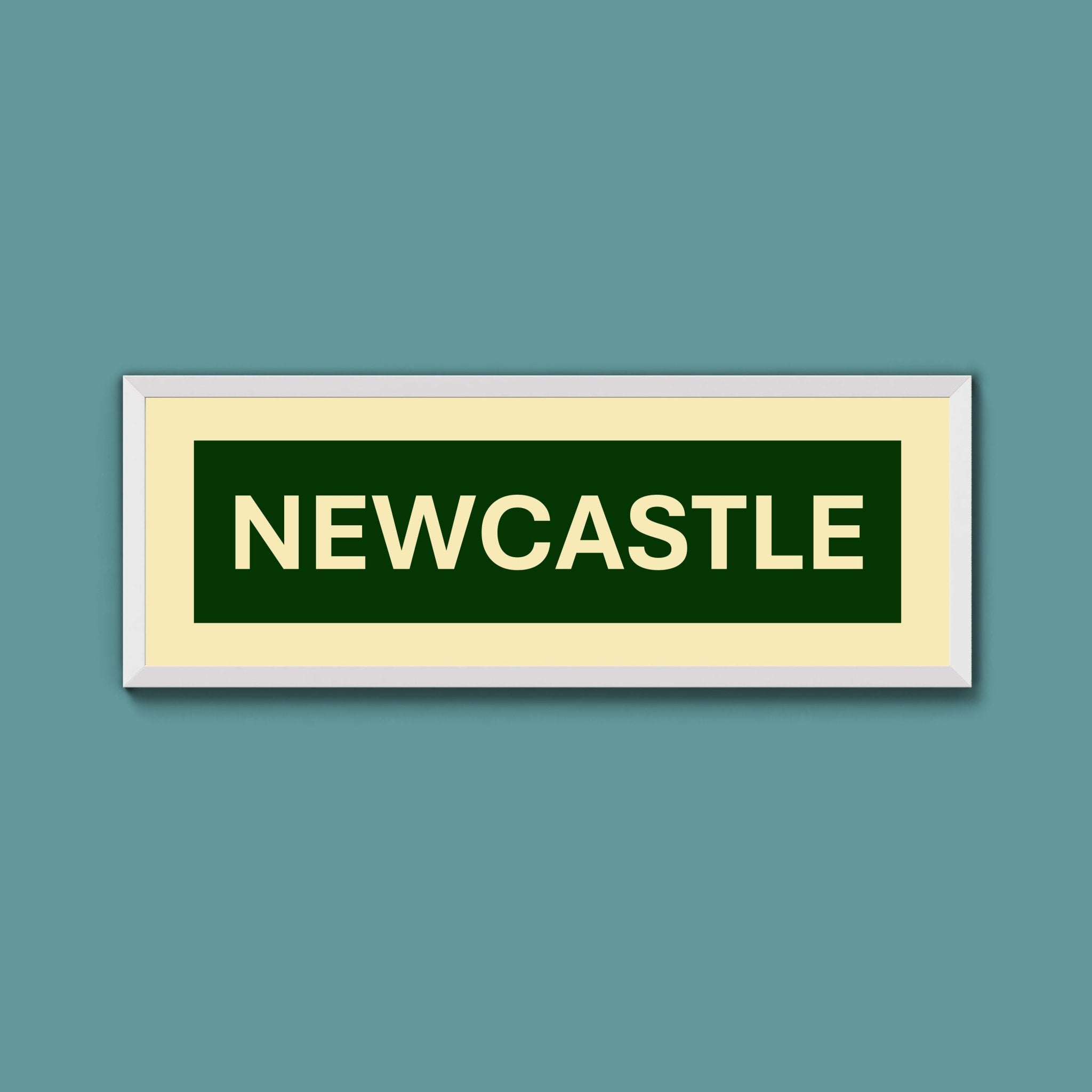 Framed Newcastle Street Print - Above The Door