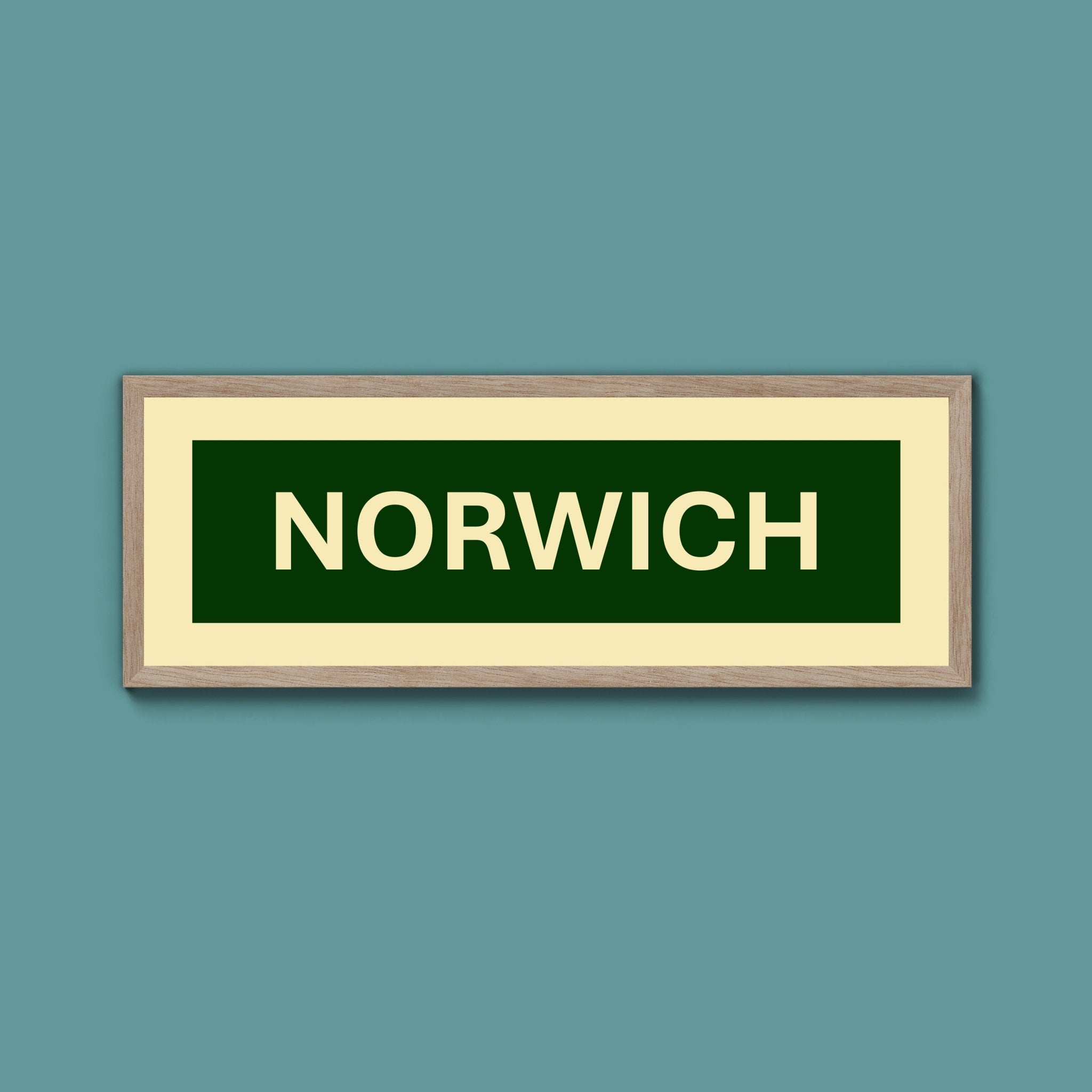 Framed Norwich Street Print - Above The Door