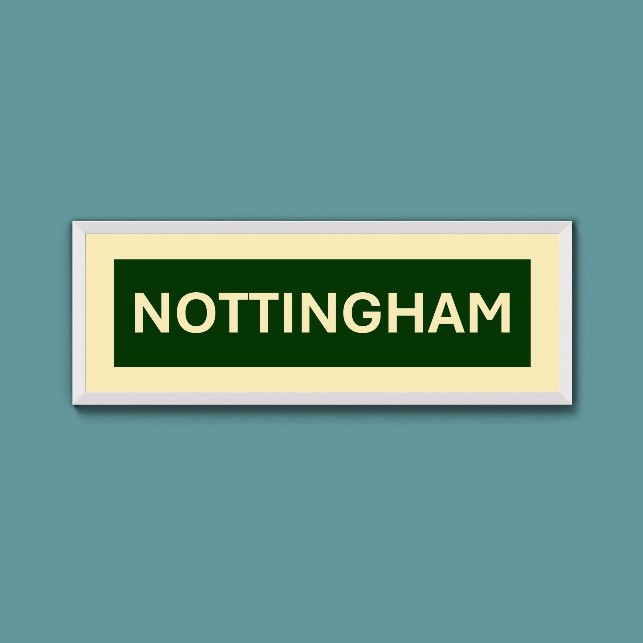 Framed Nottingham Street Print - Above The Door
