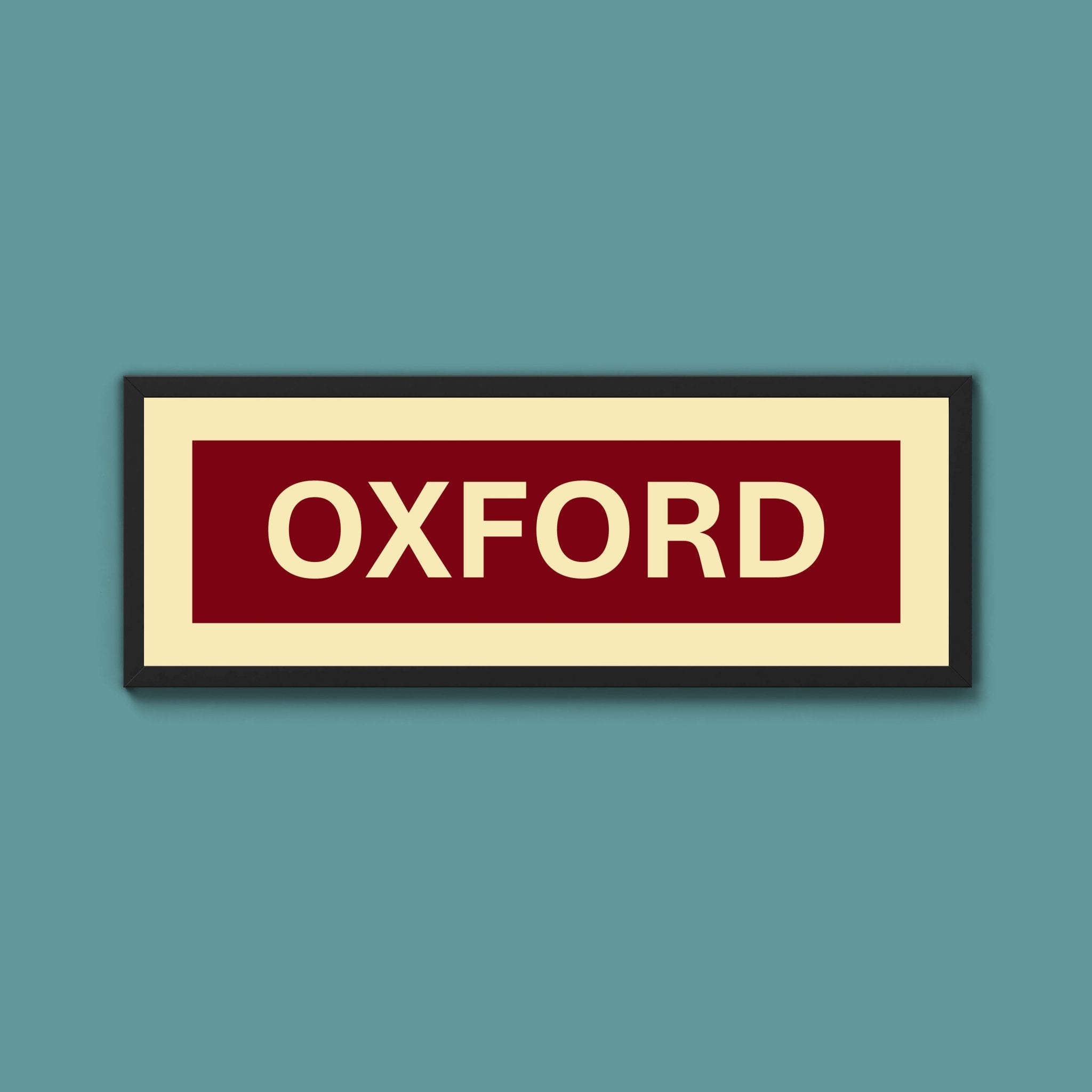 Framed Oxford Street Print - Above The Door