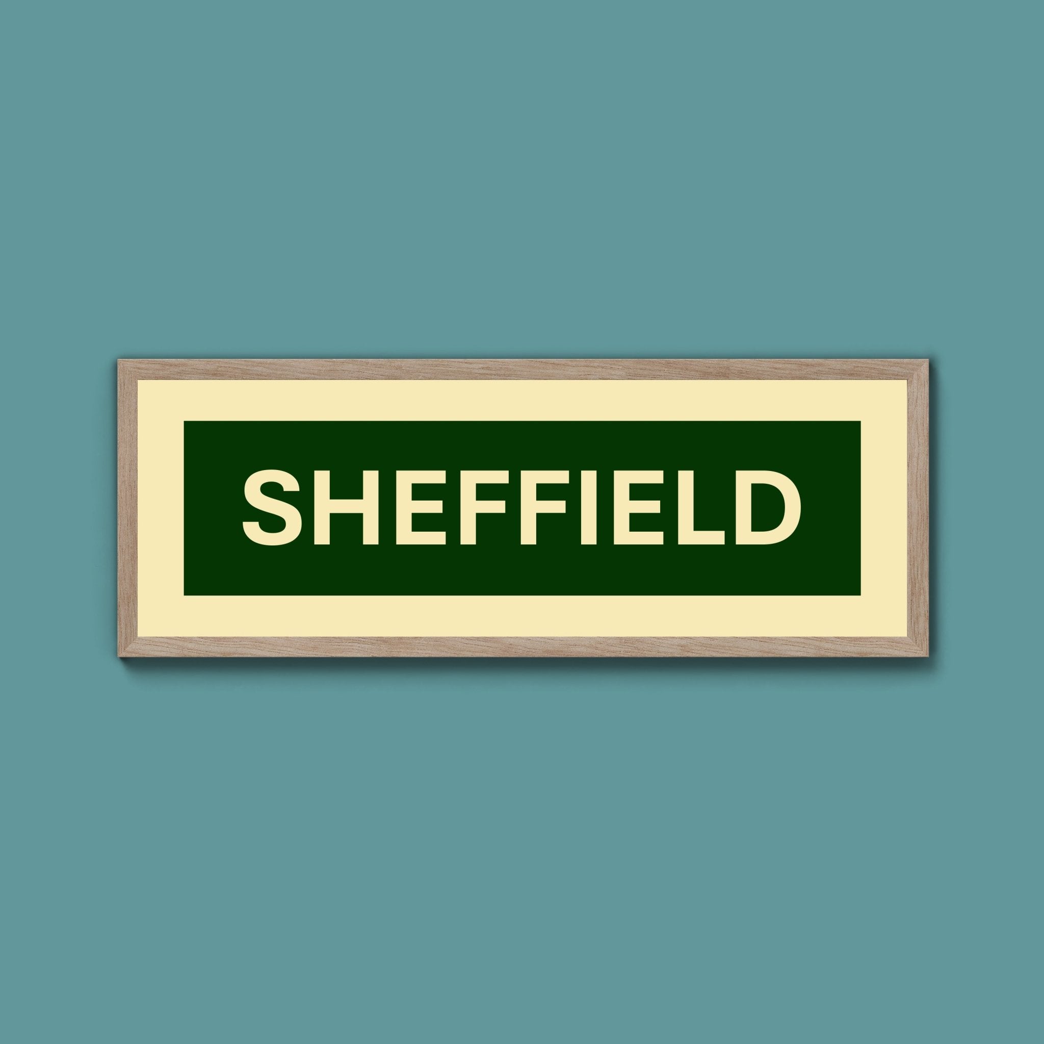 Framed Sheffield Street Print - Above The Door
