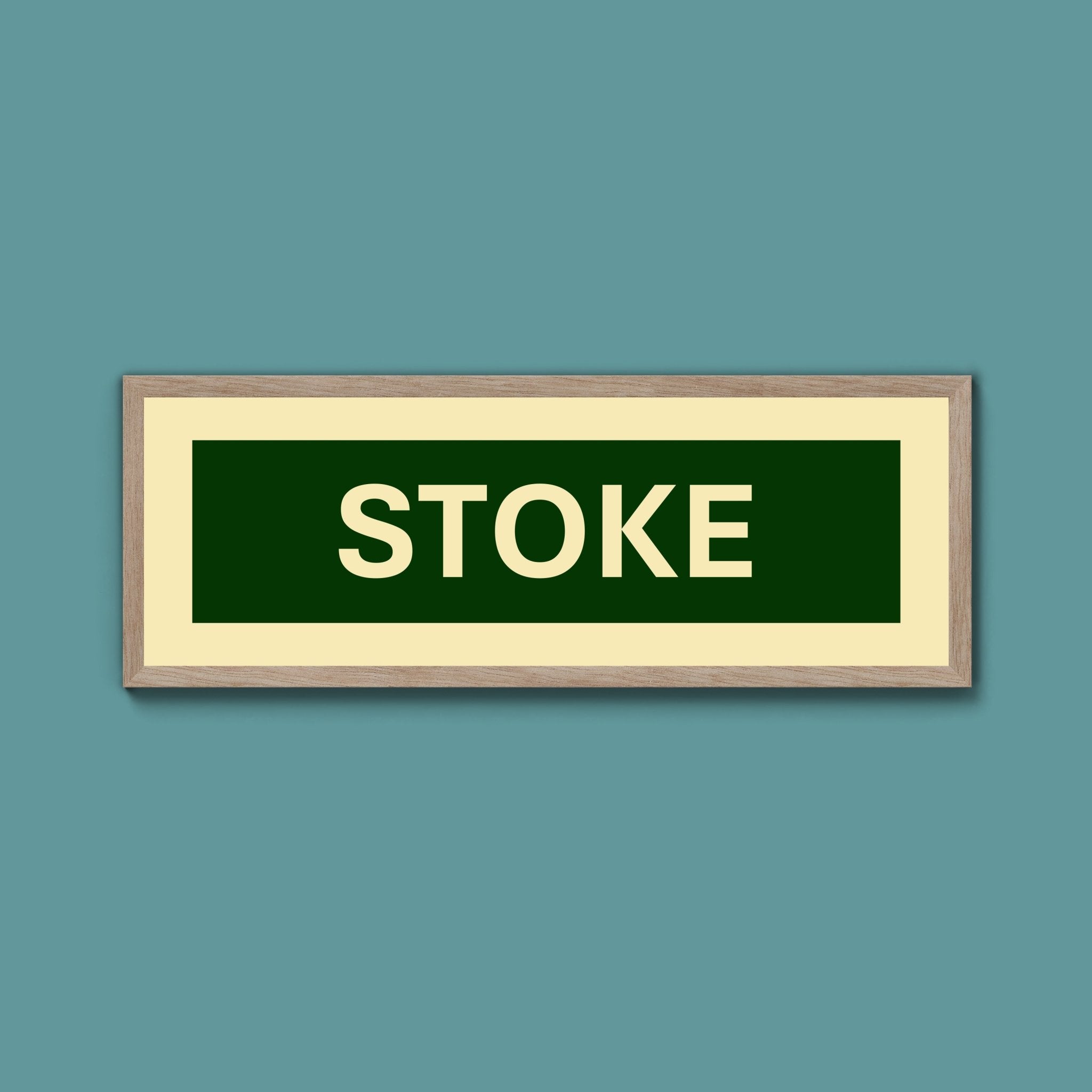 Framed Stoke Street Print - Above The Door