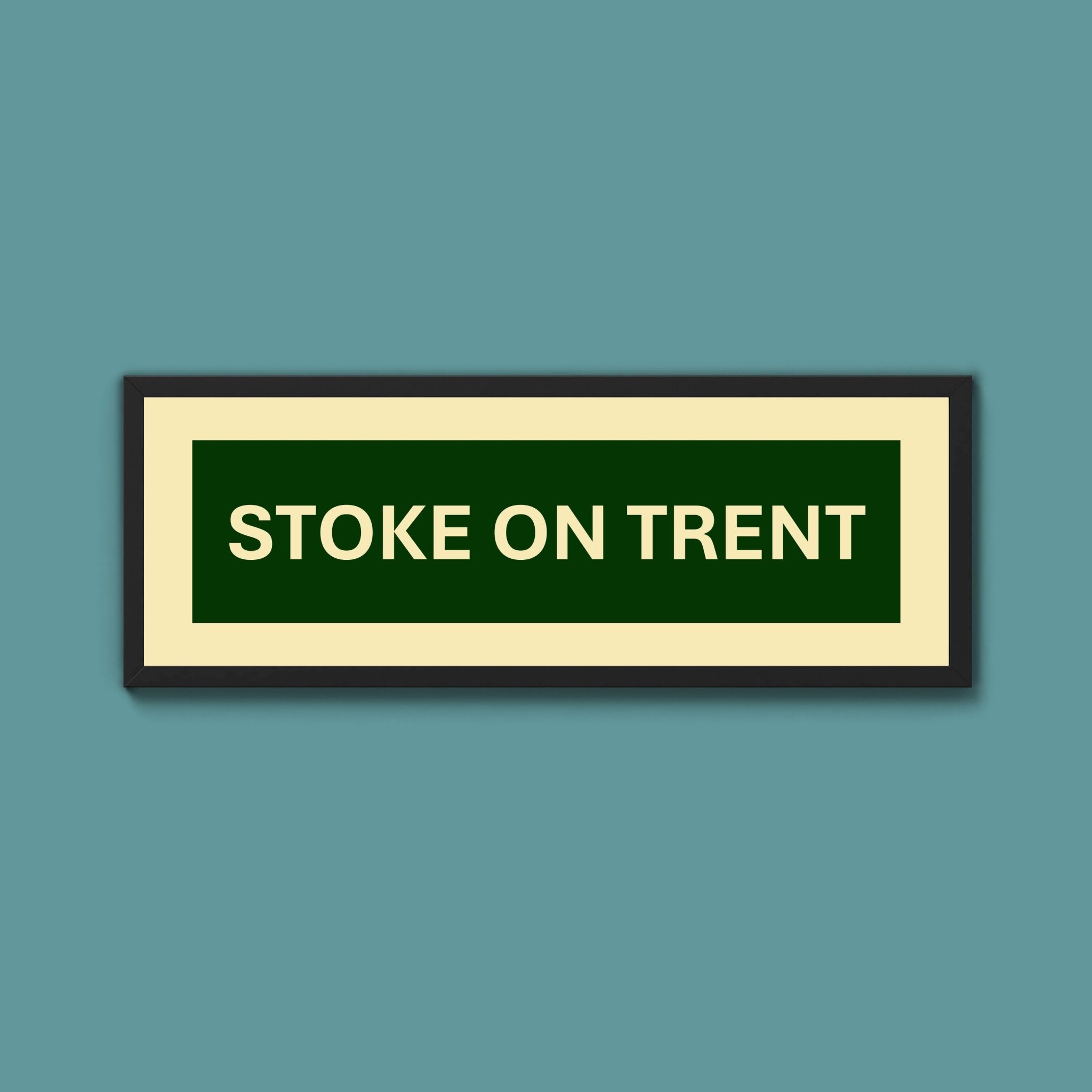 Framed Stoke Street Print - Above The Door