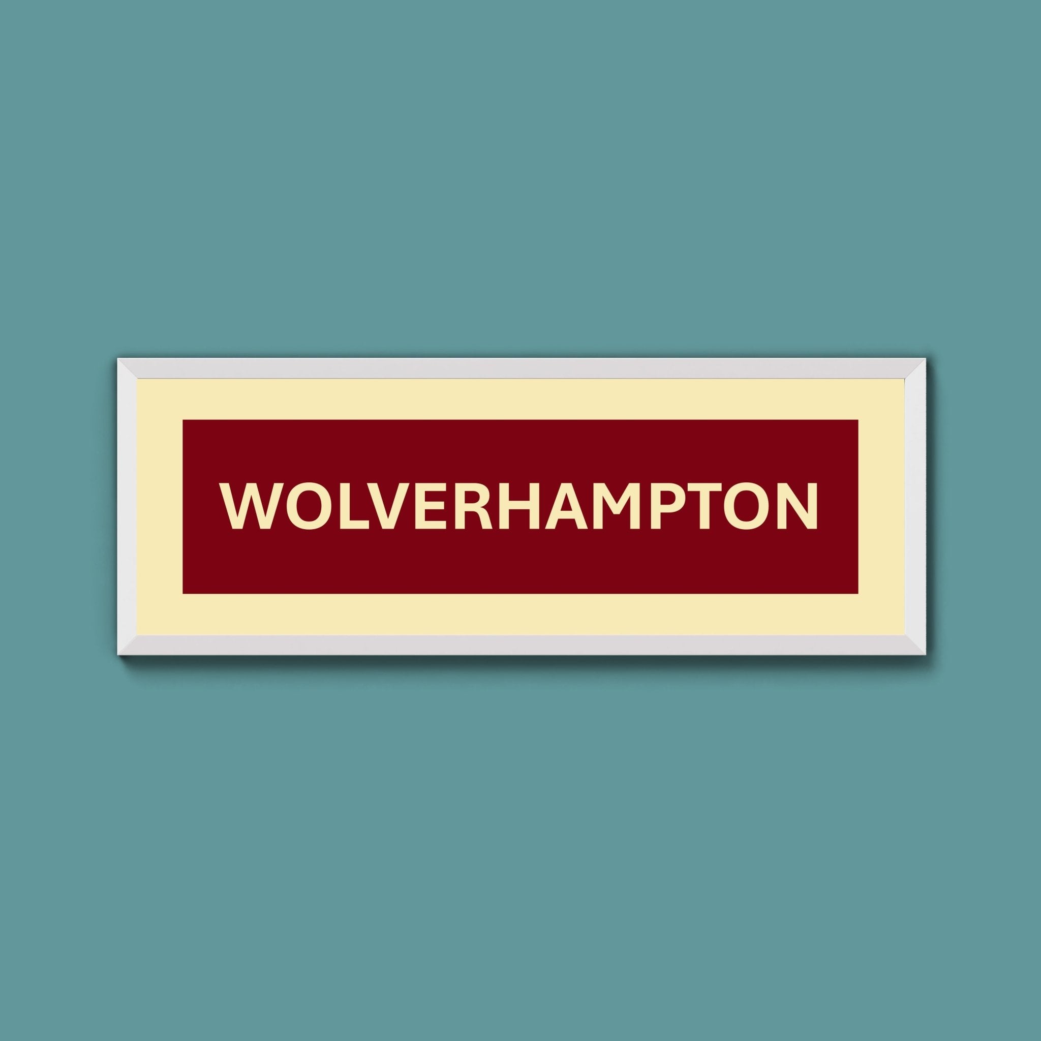 Framed Wolverhampton Street Print - Above The Door