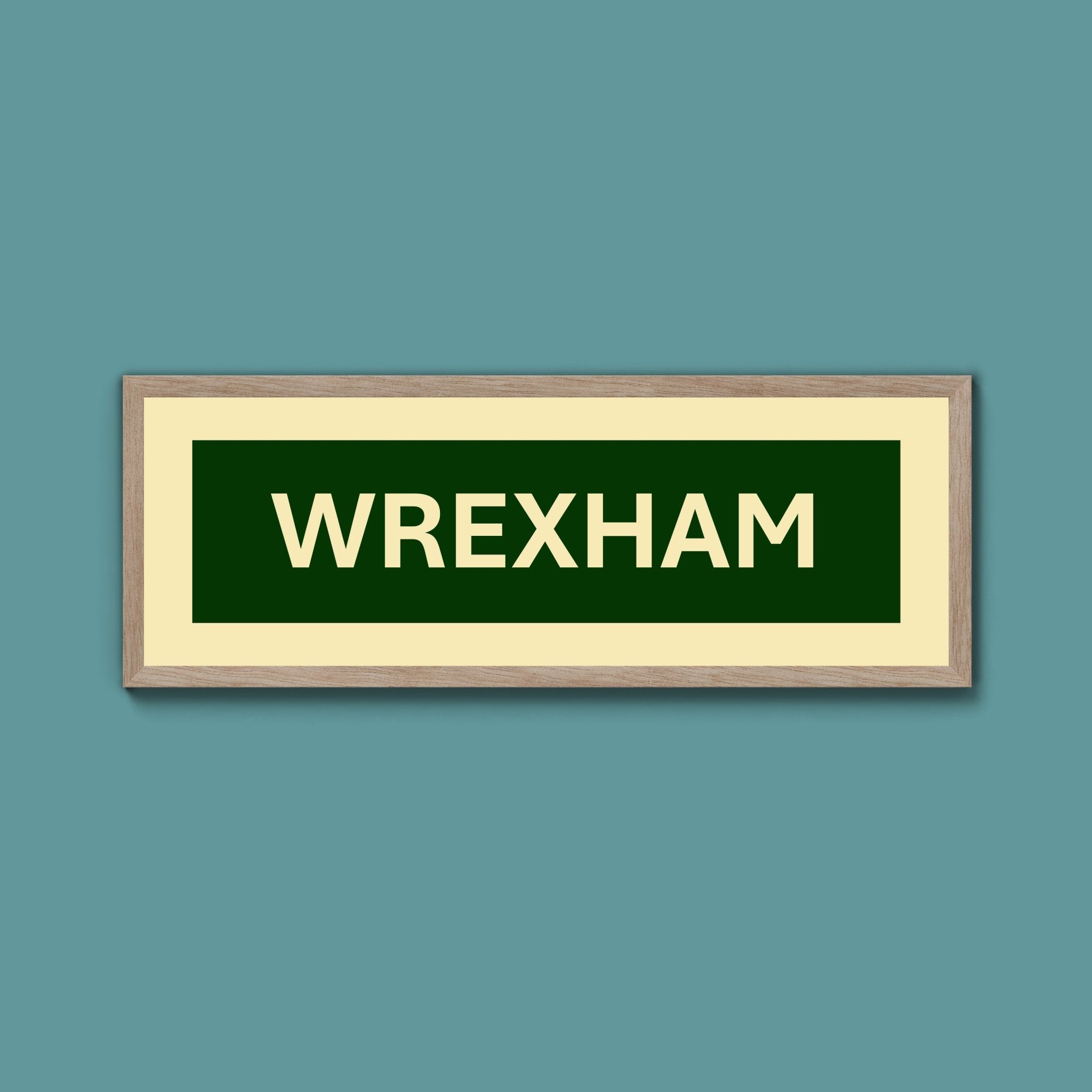 Framed Wrexham Street Print - Above The Door