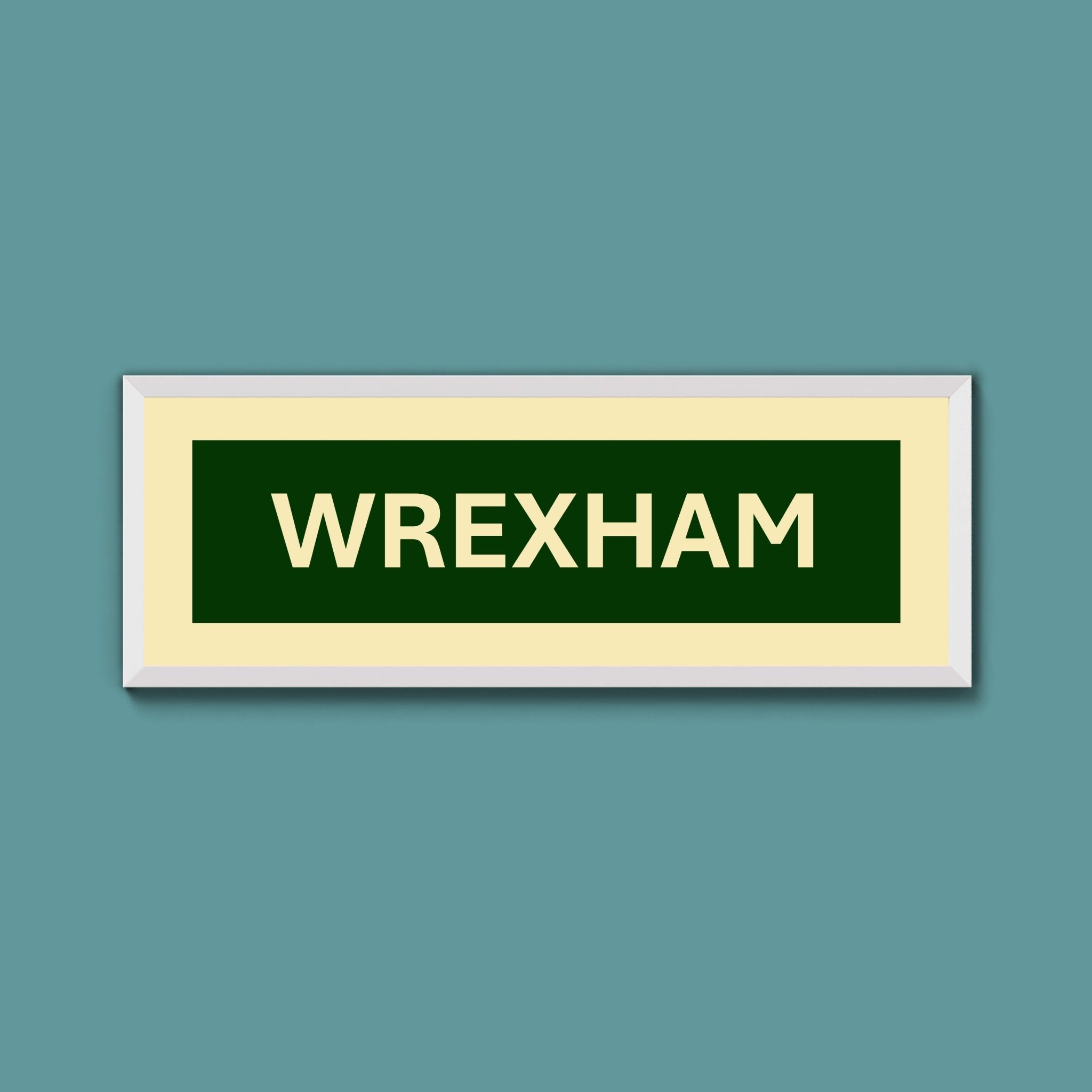 Framed Wrexham Street Print - Above The Door