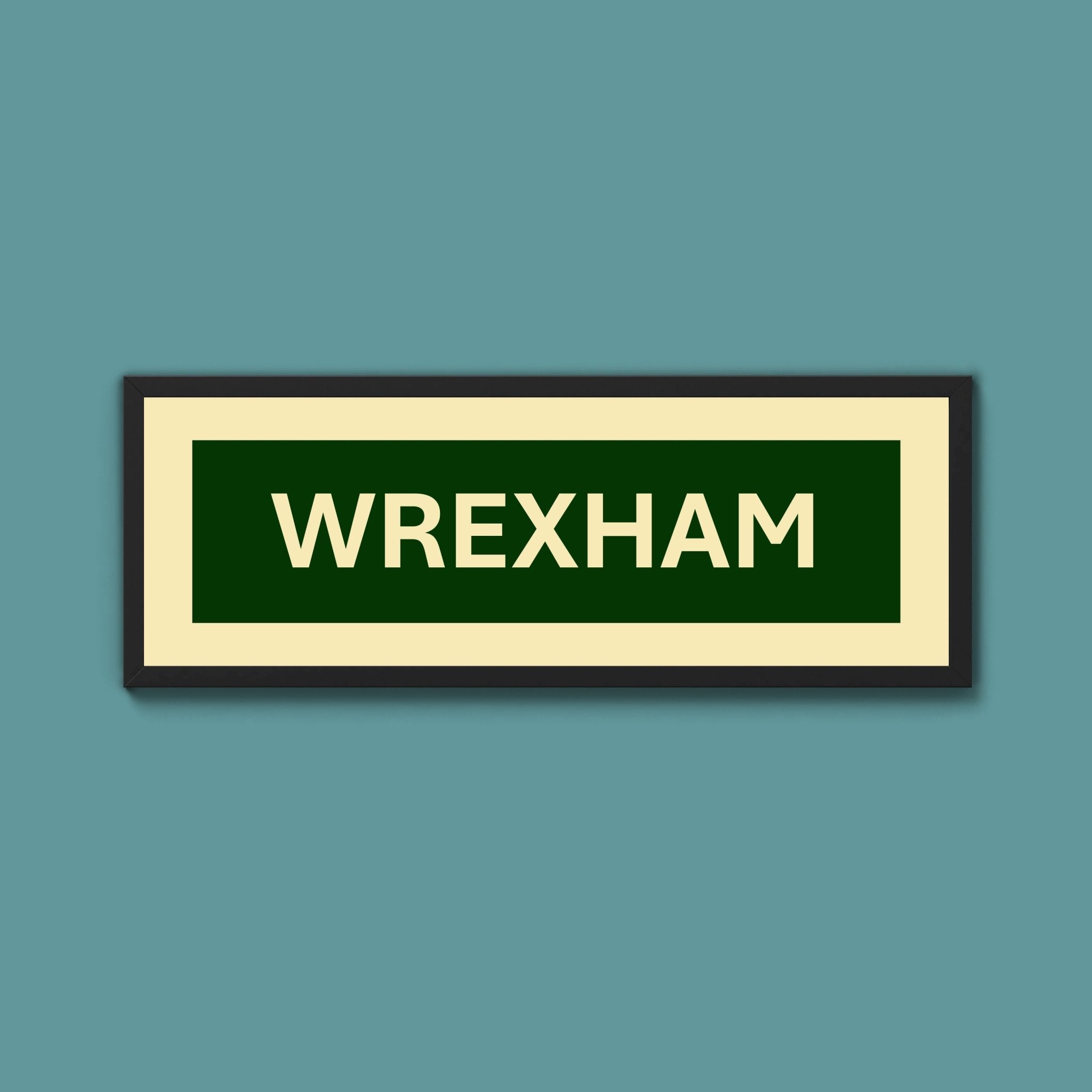 Framed Wrexham Street Print - Above The Door