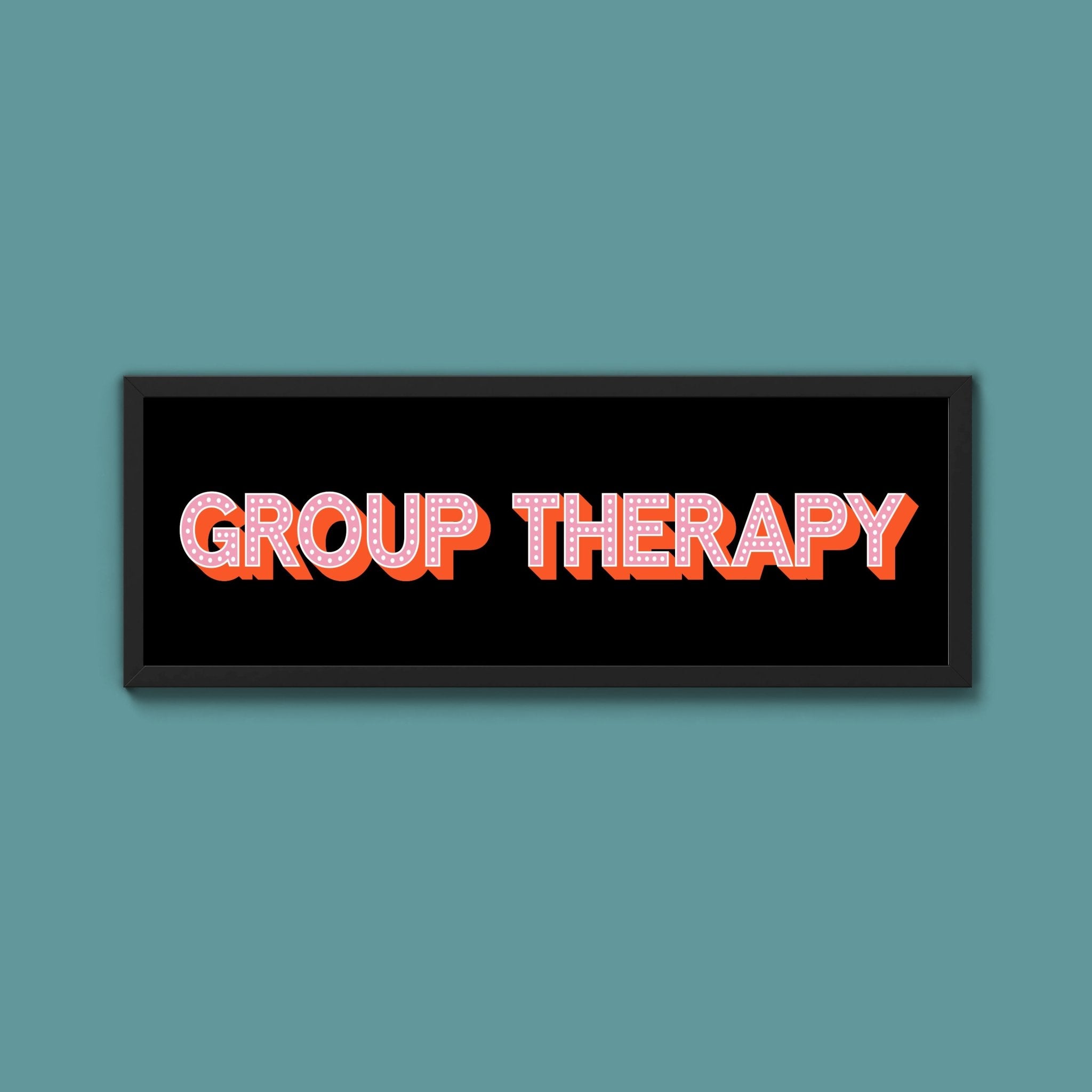 Group Therapy Framed Print (New Style) - Above The Door