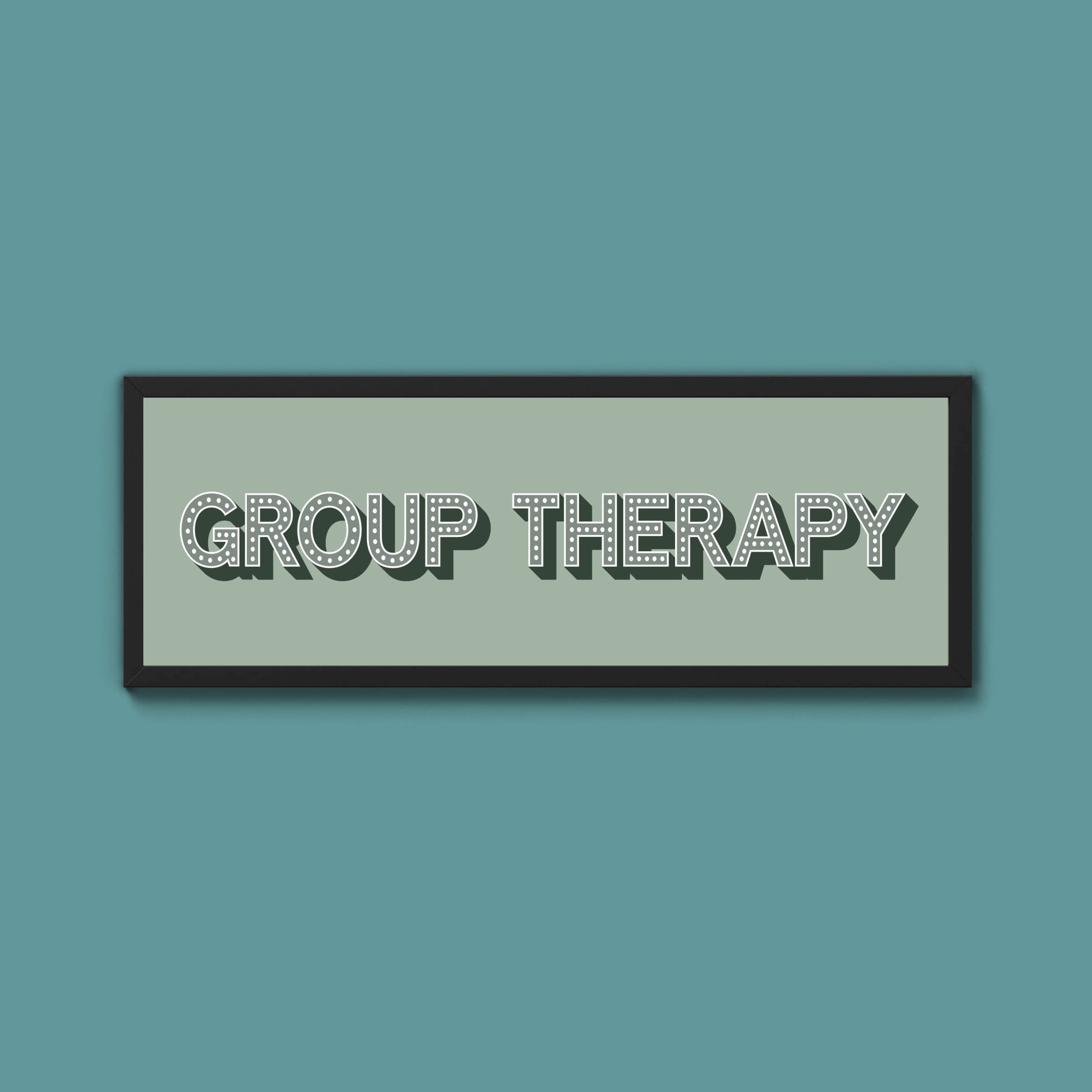Group Therapy Framed Print (New Style) - Above The Door