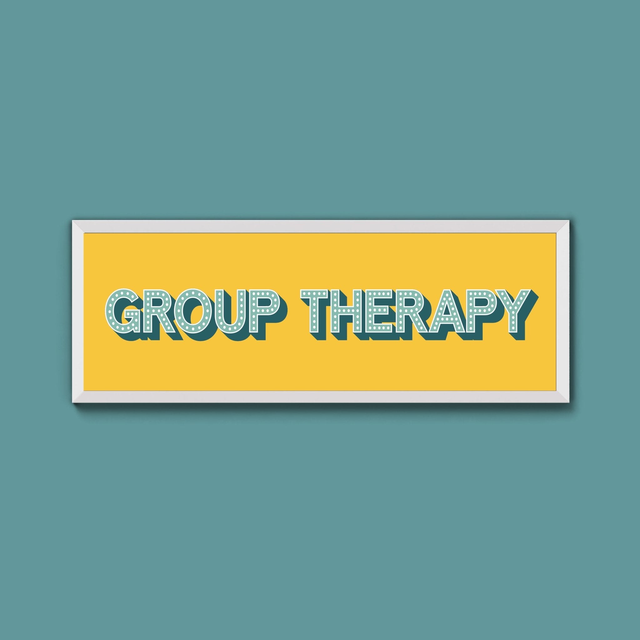 Group Therapy Framed Print (New Style) - Above The Door