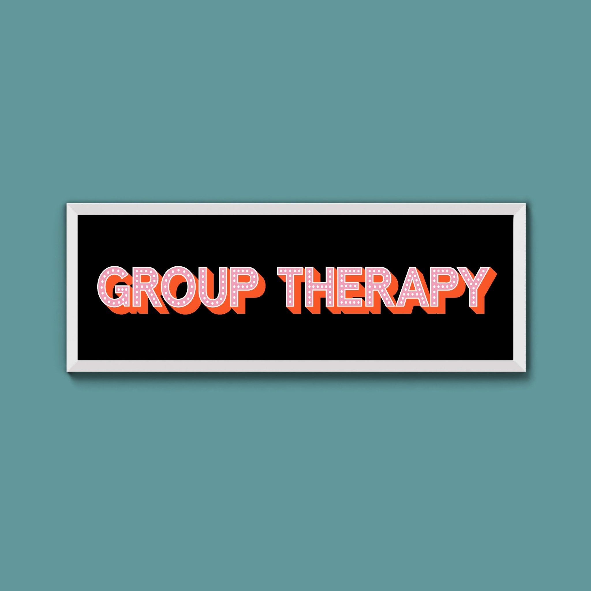 Group Therapy Framed Print (New Style) - Above The Door