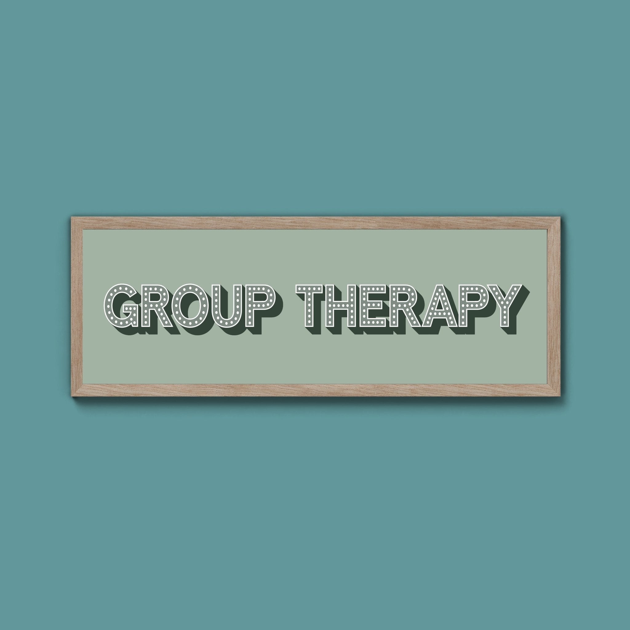 Group Therapy Framed Print (New Style) - Above The Door