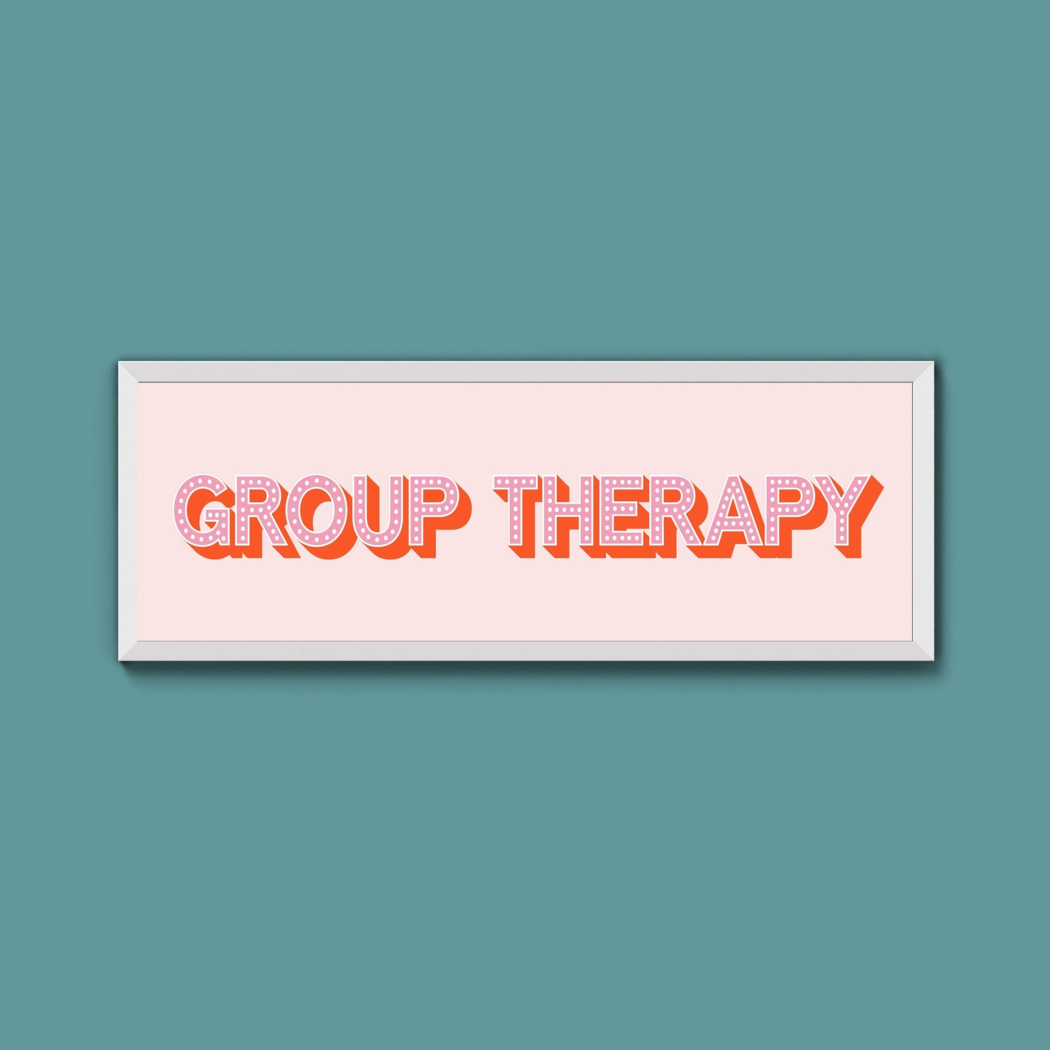 Group Therapy Framed Print (New Style) - Above The Door