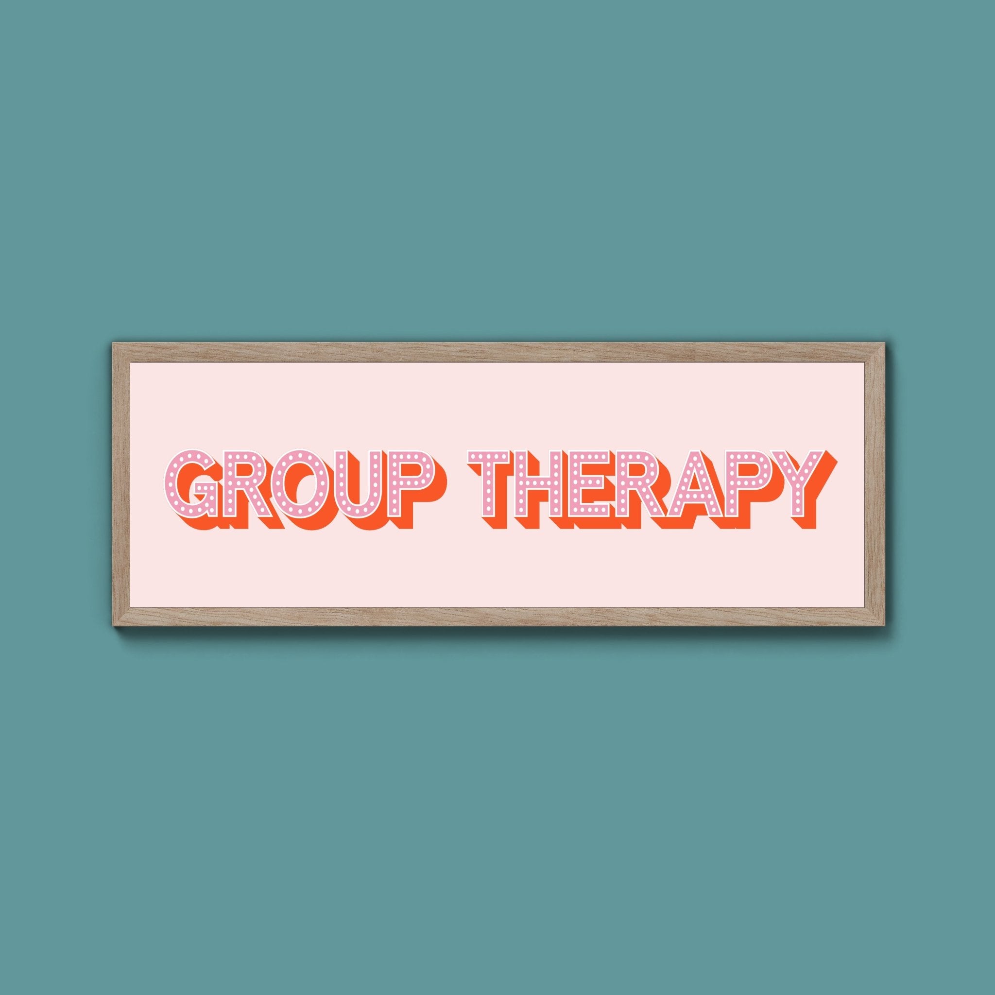 Group Therapy Framed Print (New Style) - Above The Door