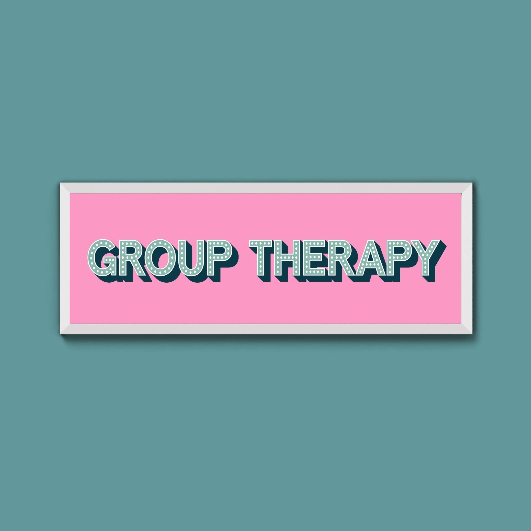 Group Therapy Framed Print (New Style) - Above The Door
