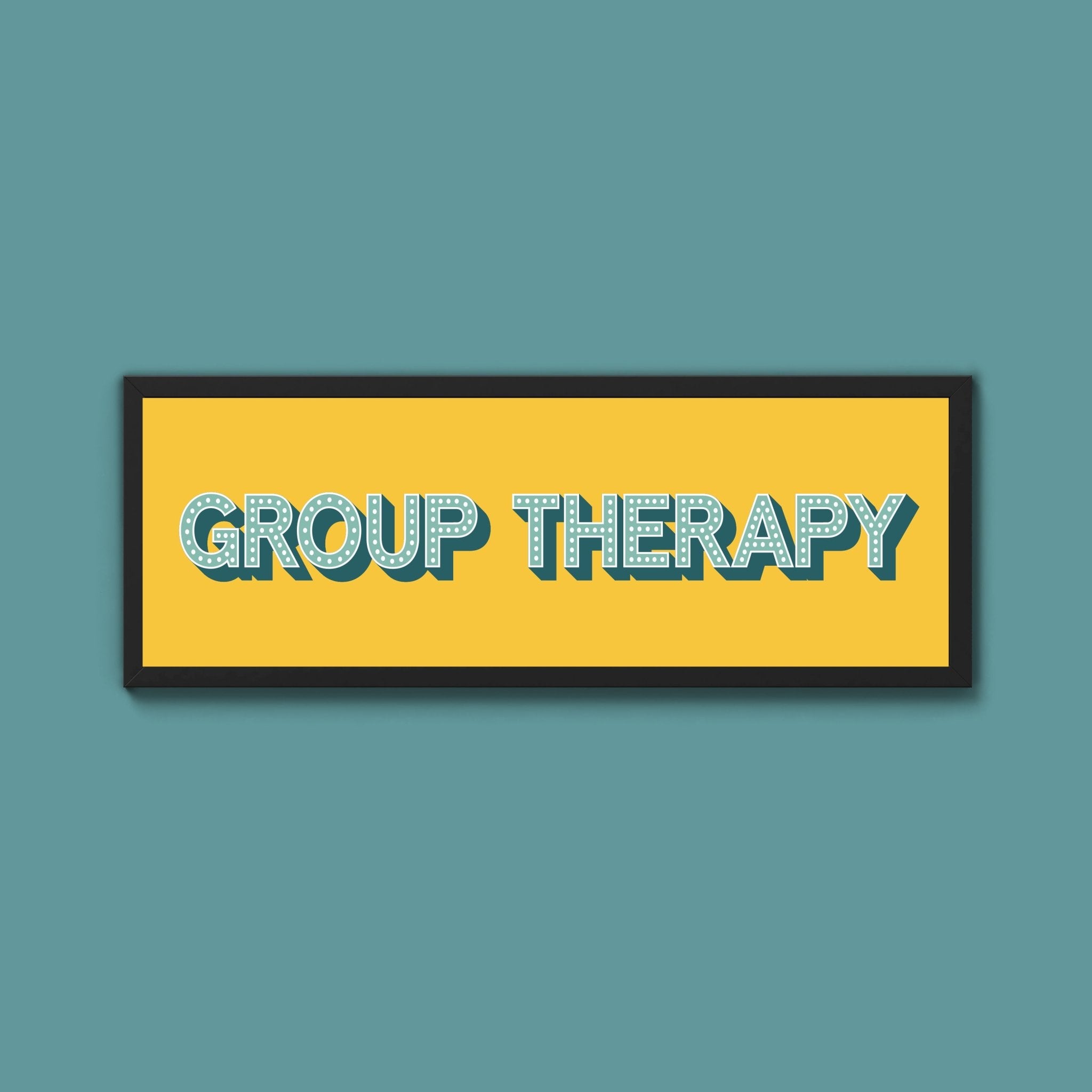 Group Therapy Framed Print (New Style) - Above The Door