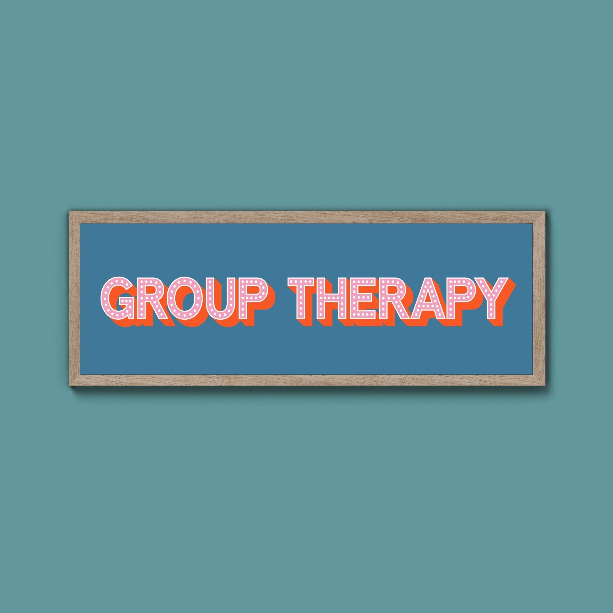 Group Therapy Framed Print (New Style) - Above The Door