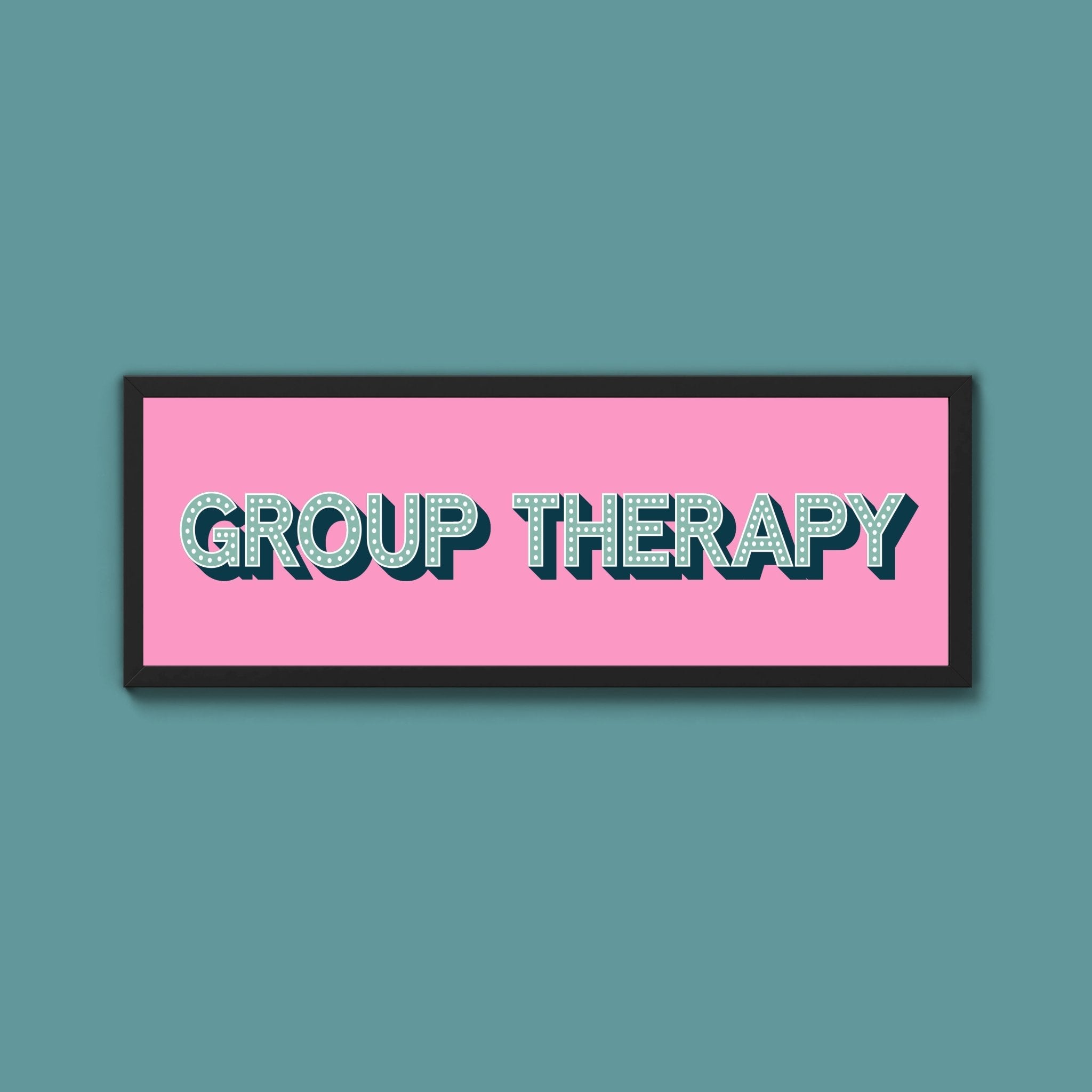 Group Therapy Framed Print (New Style) - Above The Door