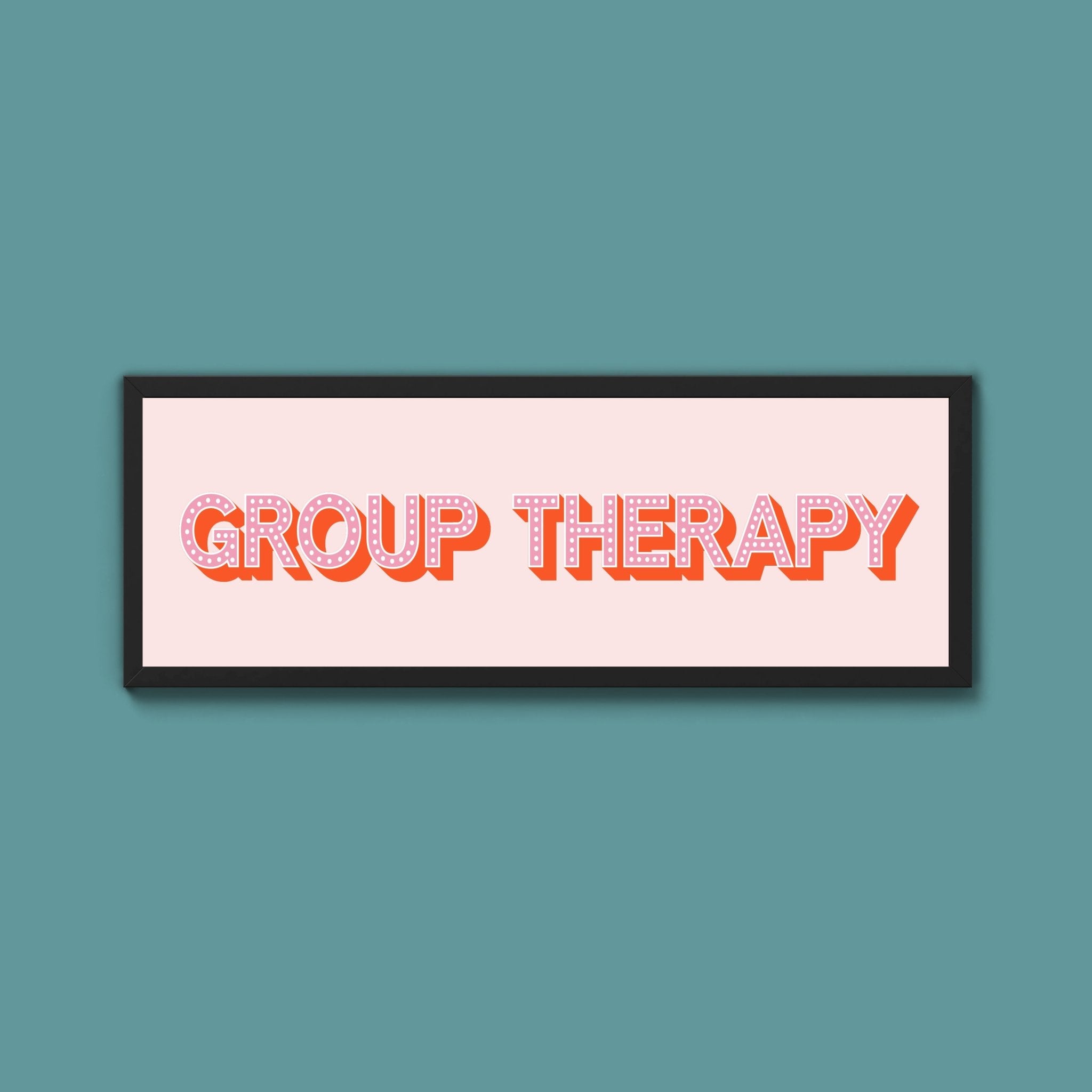 Group Therapy Framed Print (New Style) - Above The Door