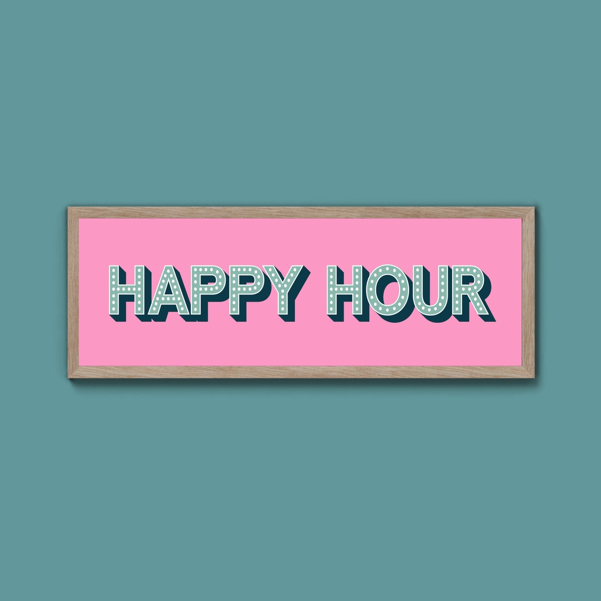 Happy Hour Framed Print (New Style) - Above The Door
