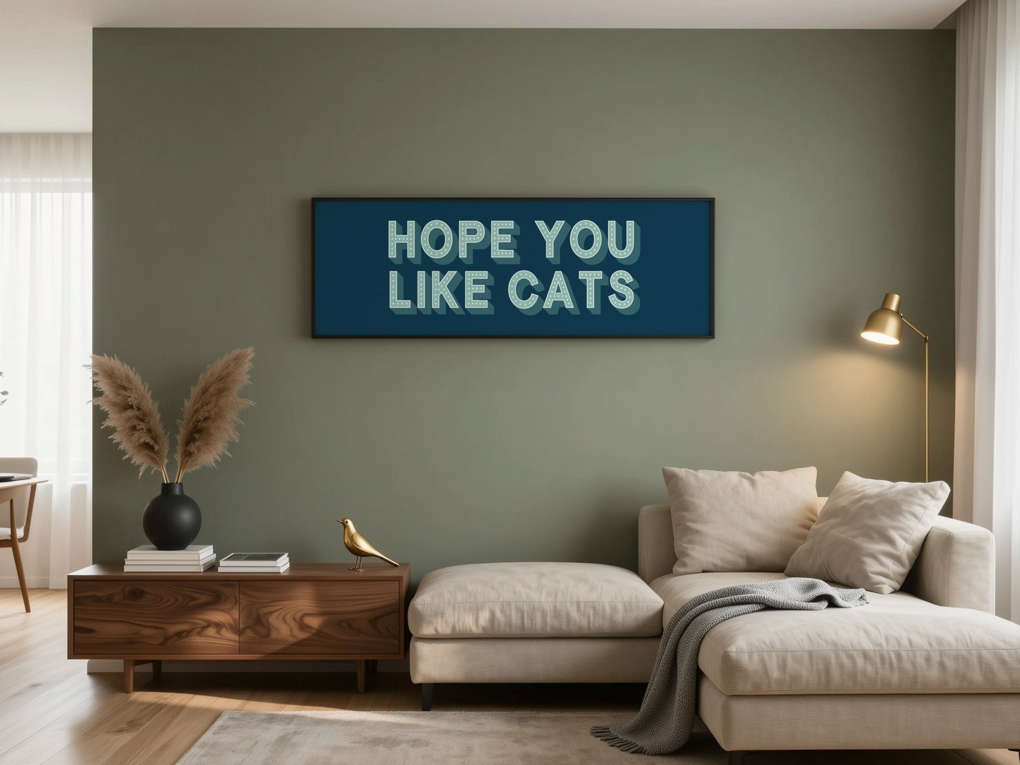 Hope You Like Cats Framed Print (New Style) - Above The Door