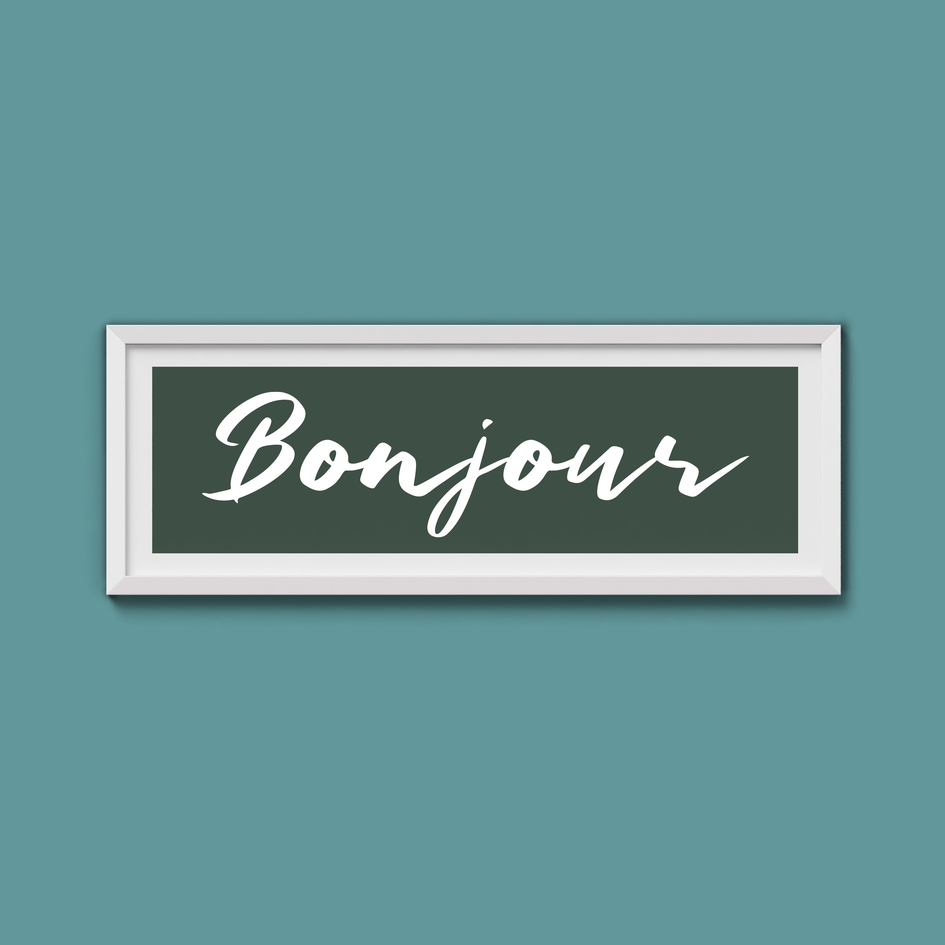Bonjour Framed Print