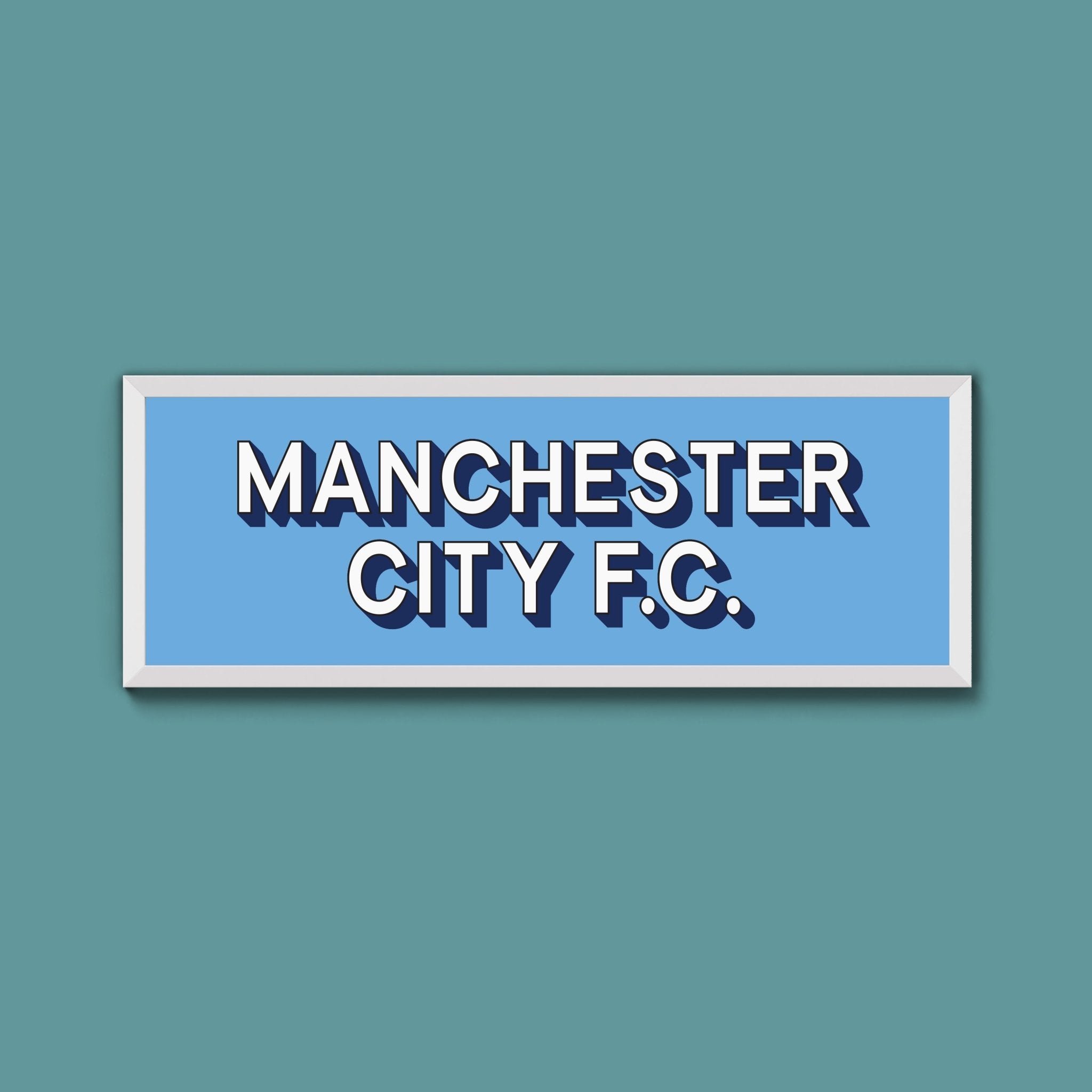 Manchester City FC Framed Print (New Style) - Above The Door