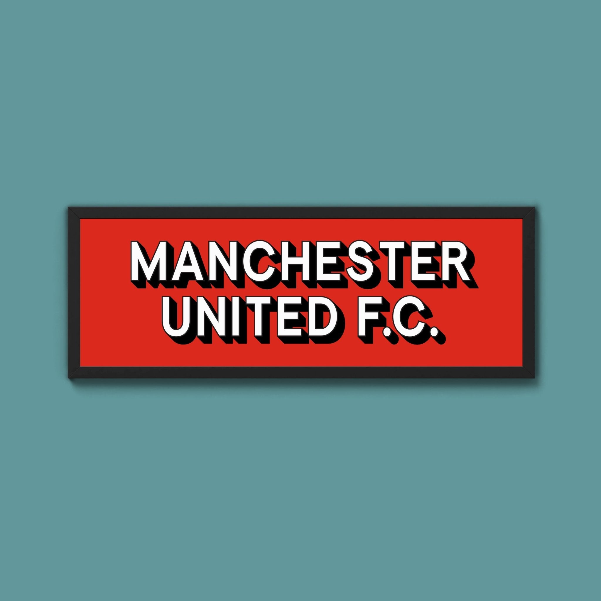 Manchester United FC Framed Print (New Style) - Above The Door