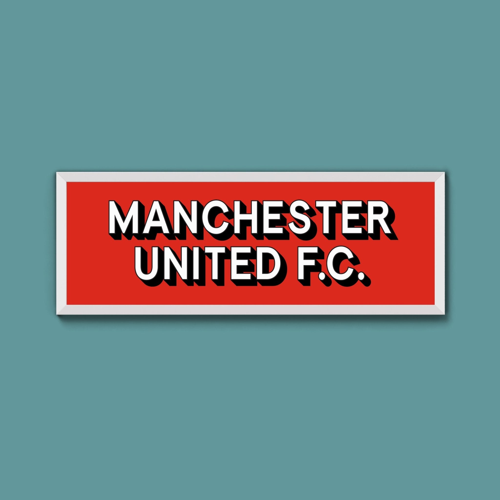Manchester United FC Framed Print (New Style) - Above The Door