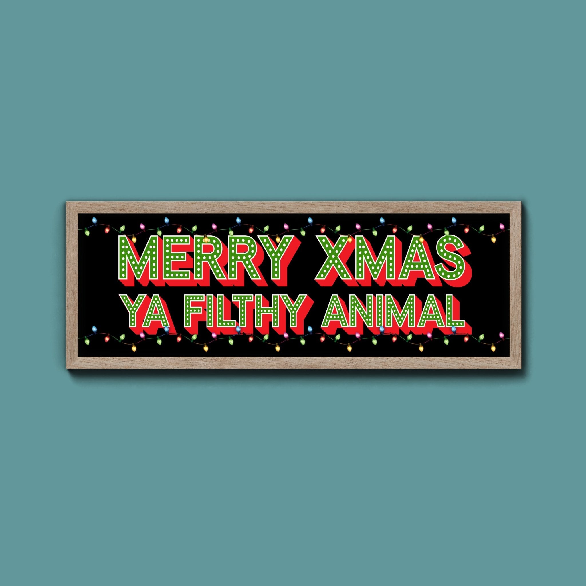 Merry Christmas Framed Print - Above The Door