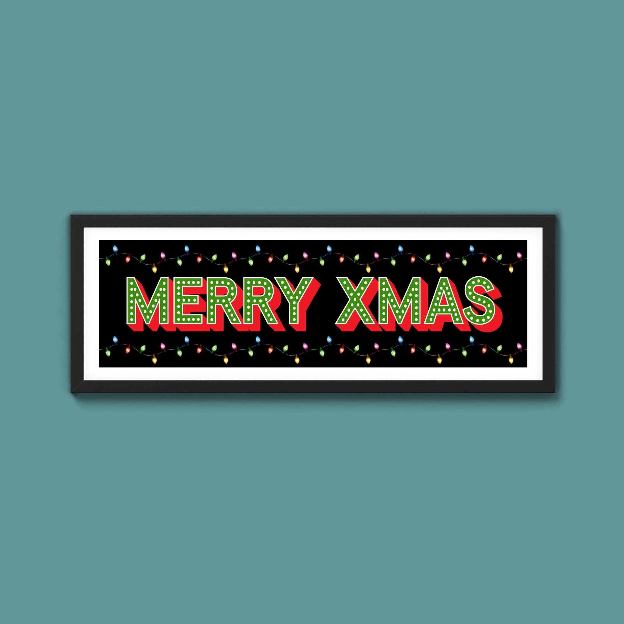 Merry Christmas Framed Print - Above The Door