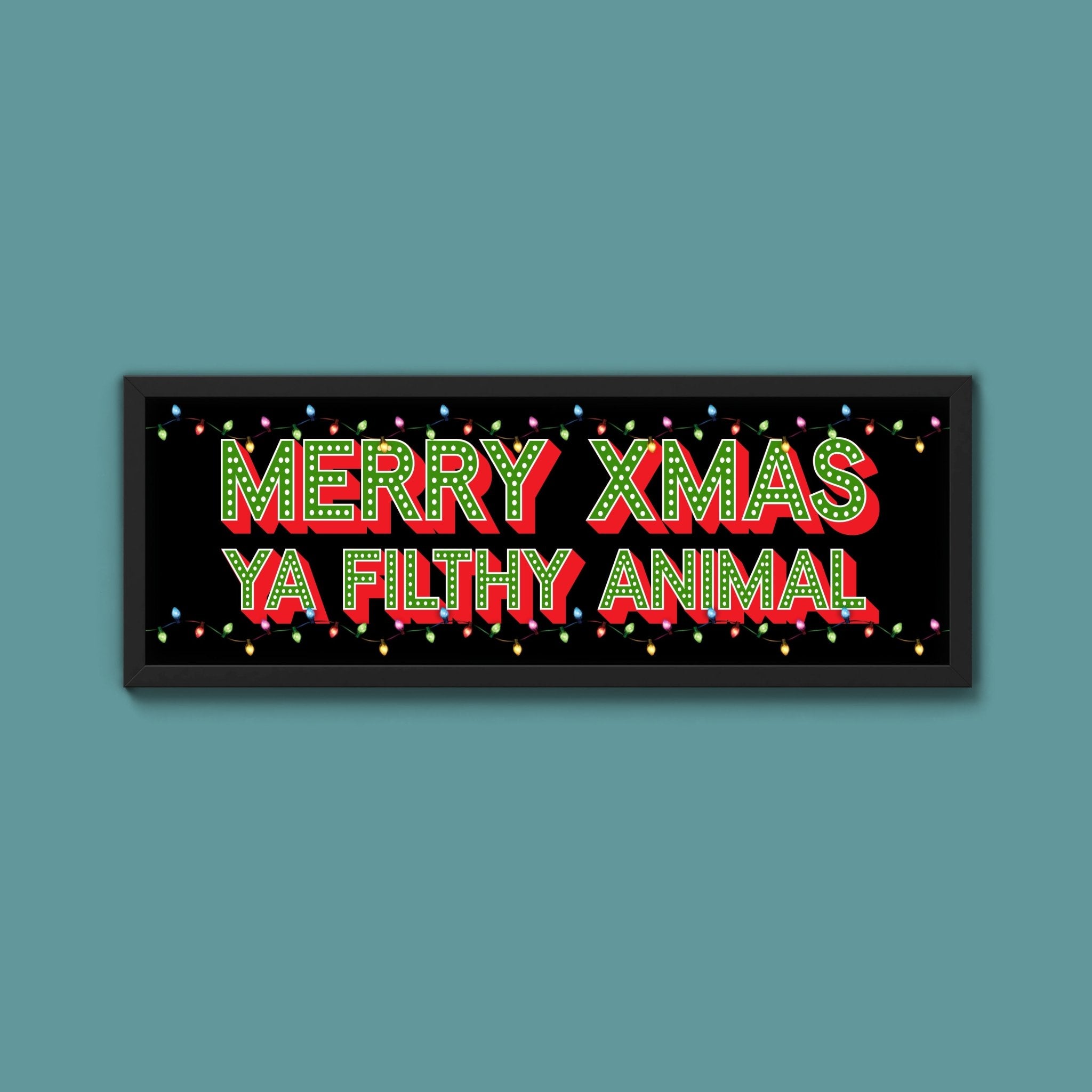 Merry Christmas Framed Print - Above The Door