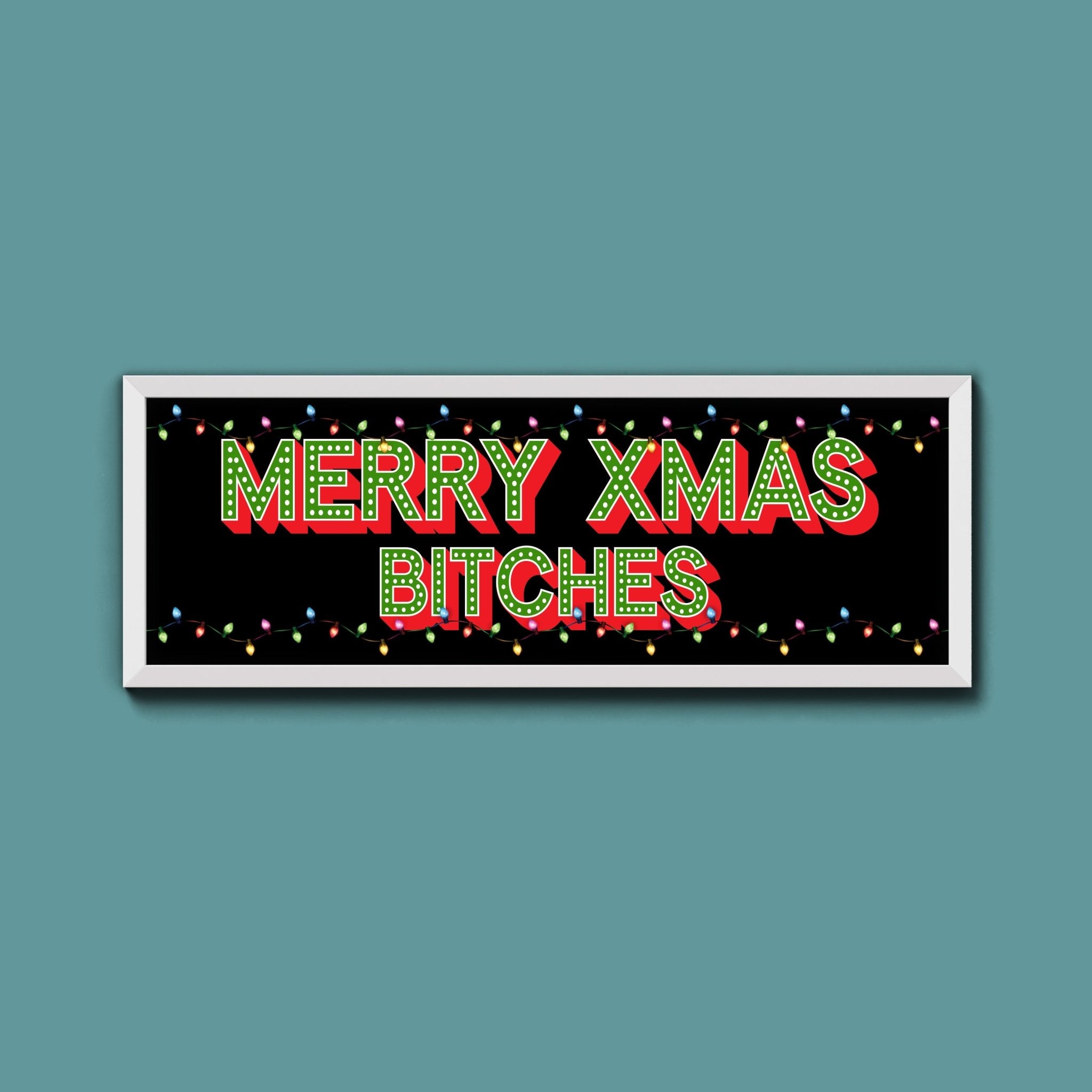 Merry Christmas Framed Print - Above The Door