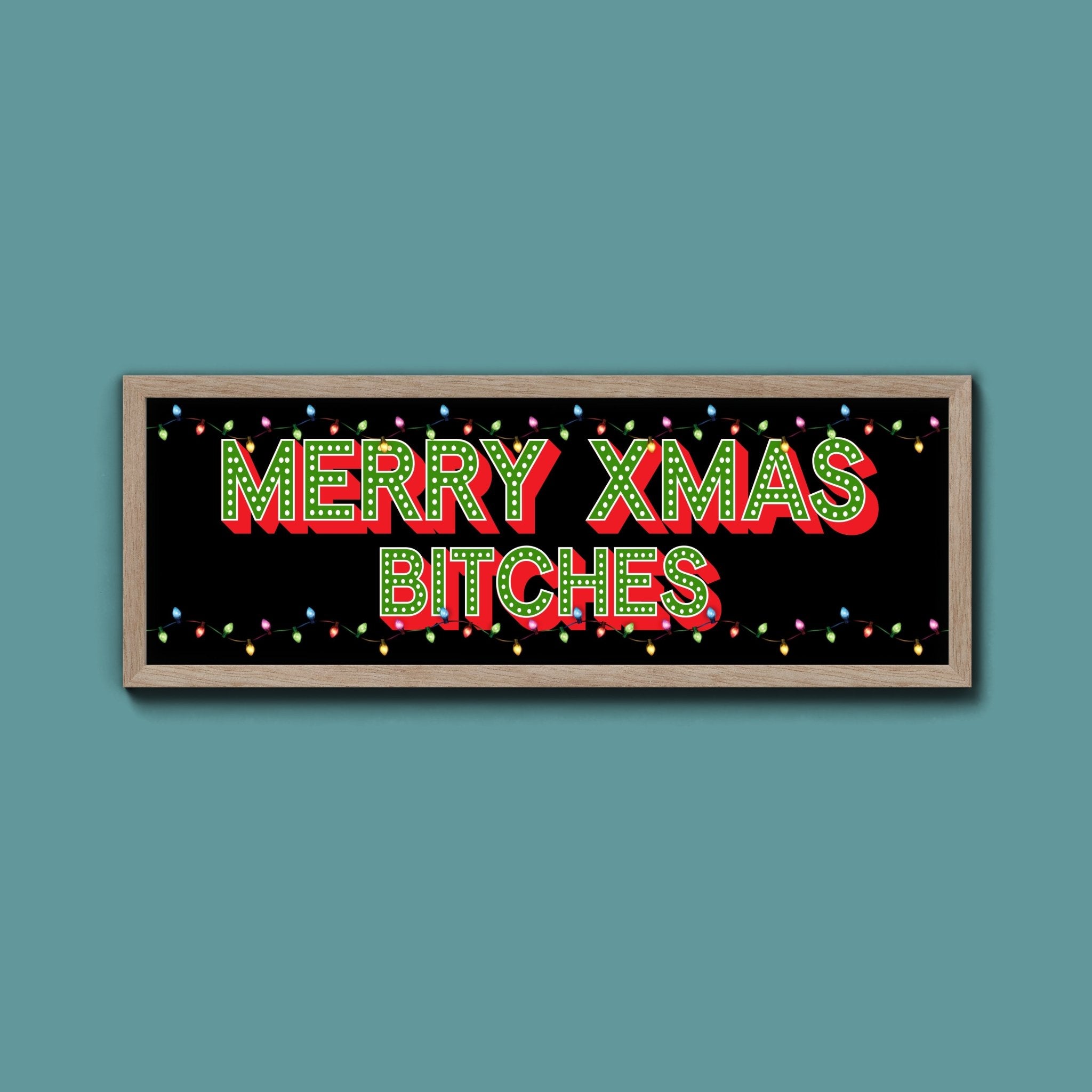 Merry Christmas Framed Print - Above The Door