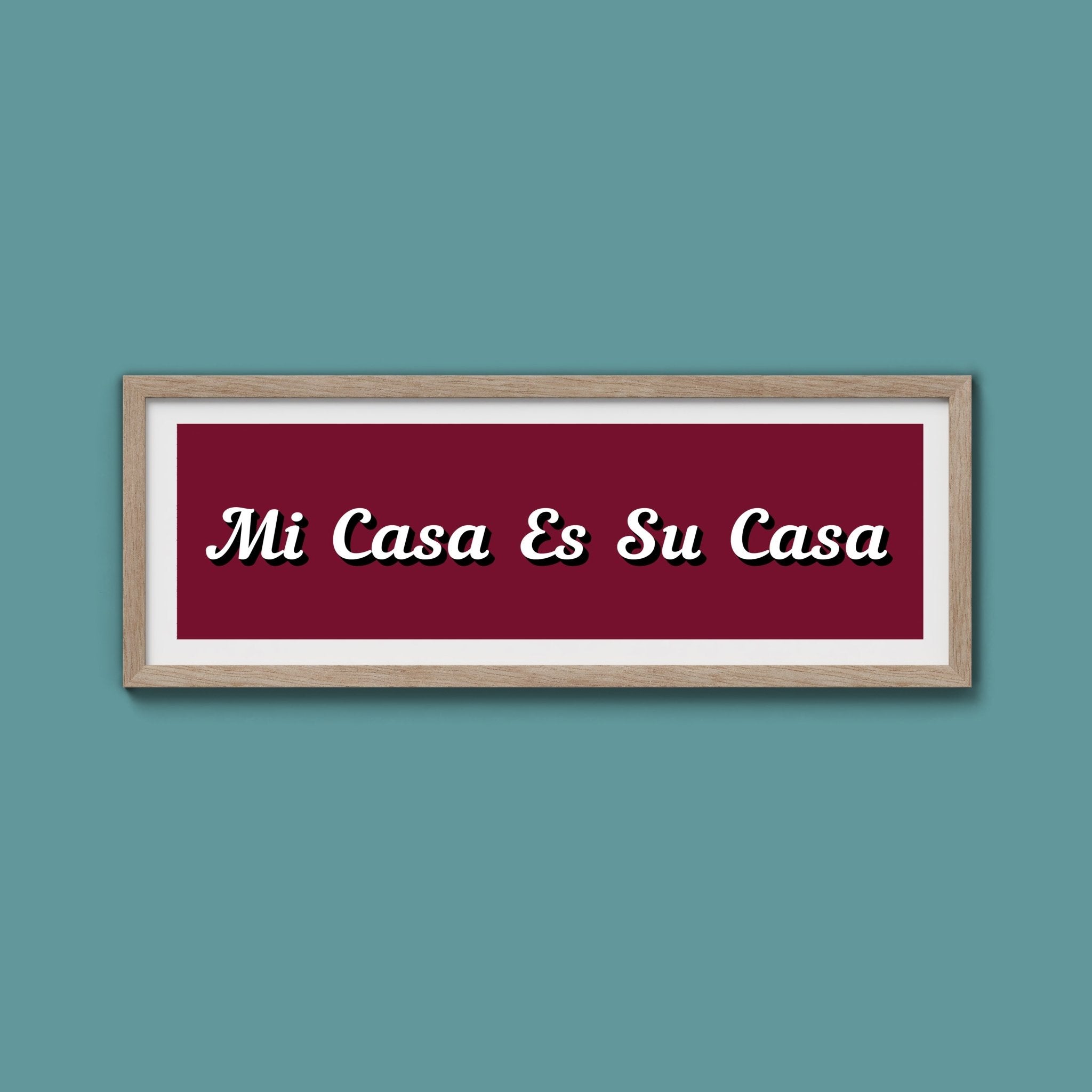 Mi Casa Es Su Casa Framed Print - Above The Door