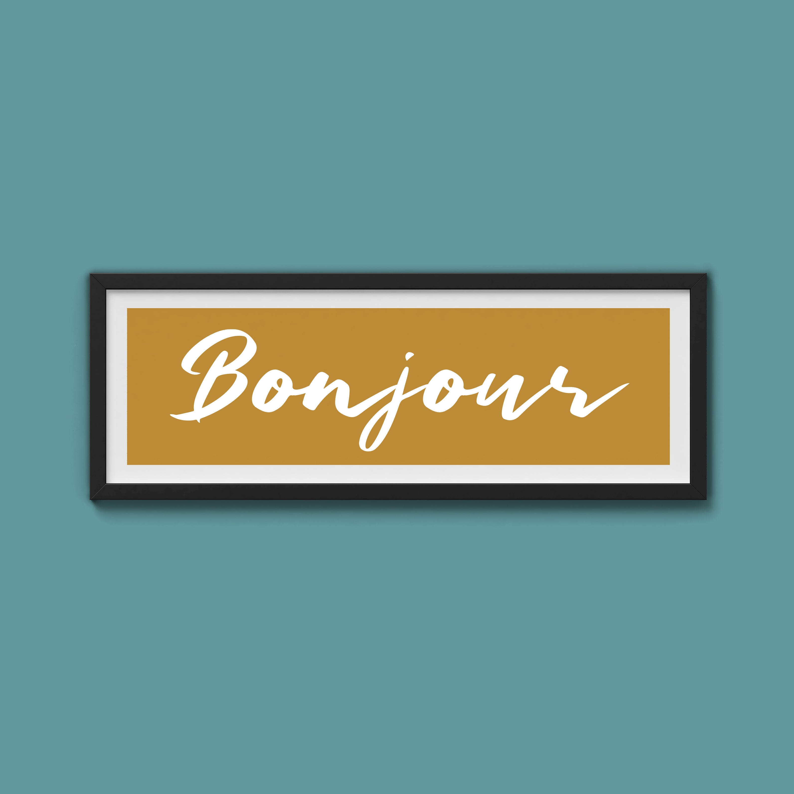 Bonjour Framed Print