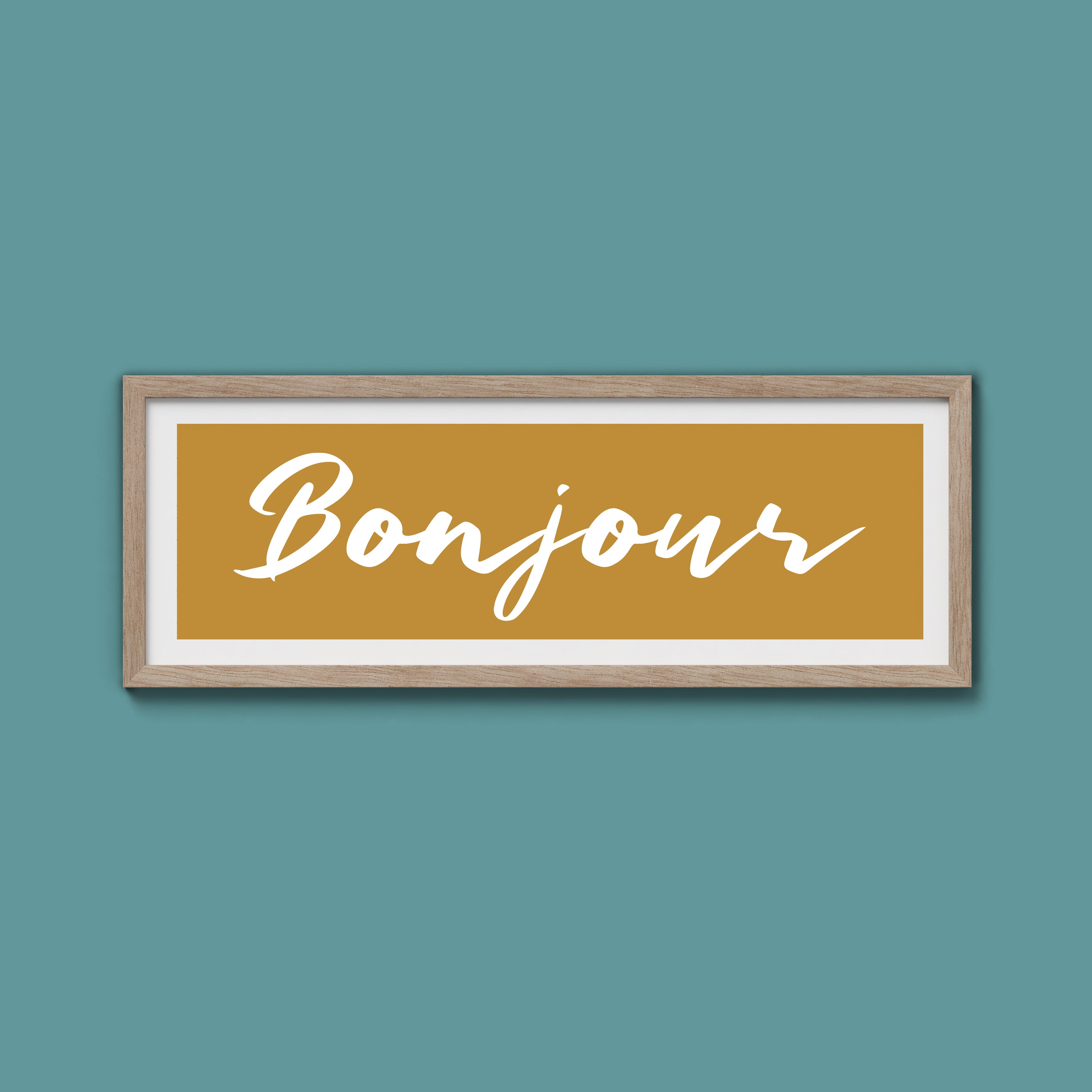 Bonjour Framed Print