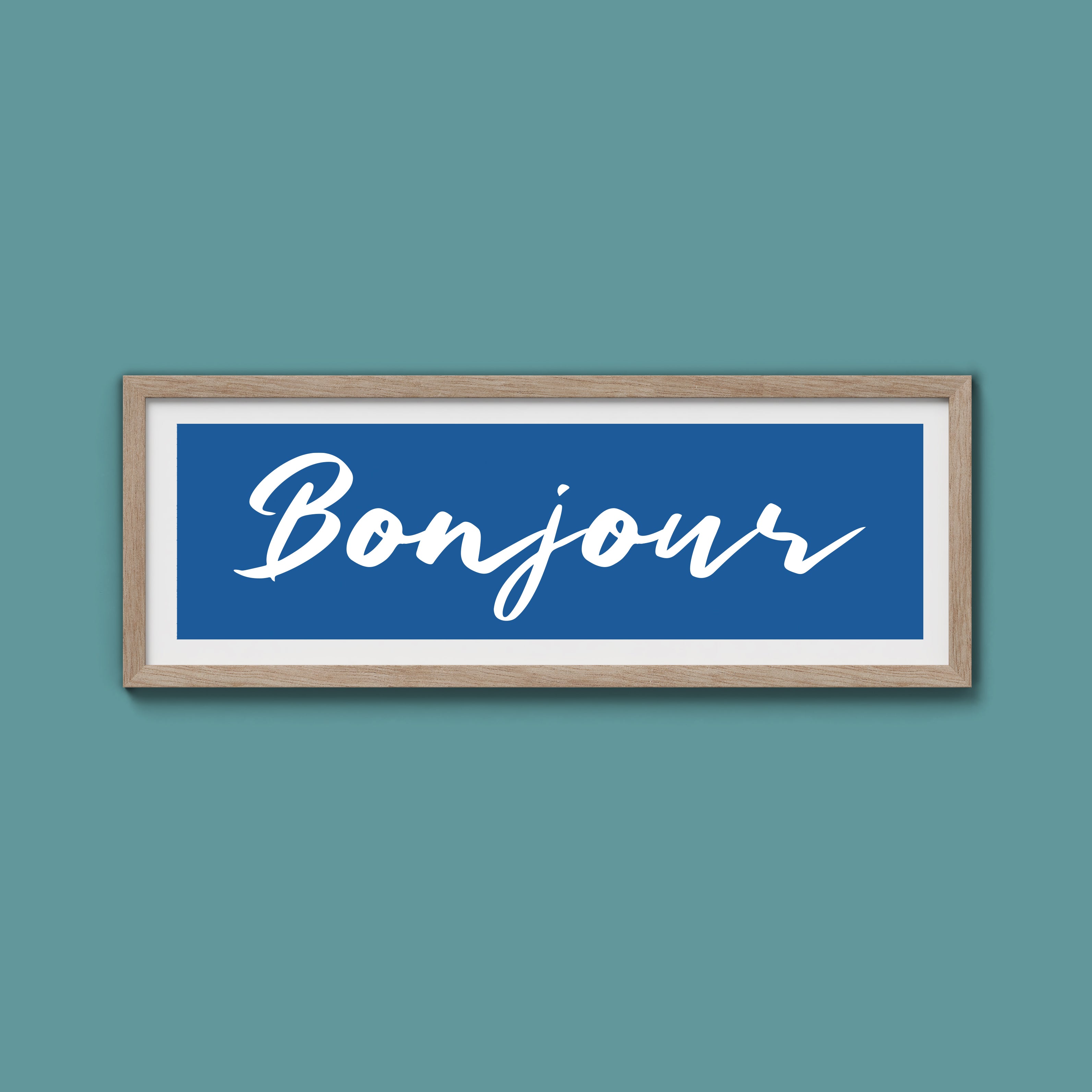 Bonjour Framed Print
