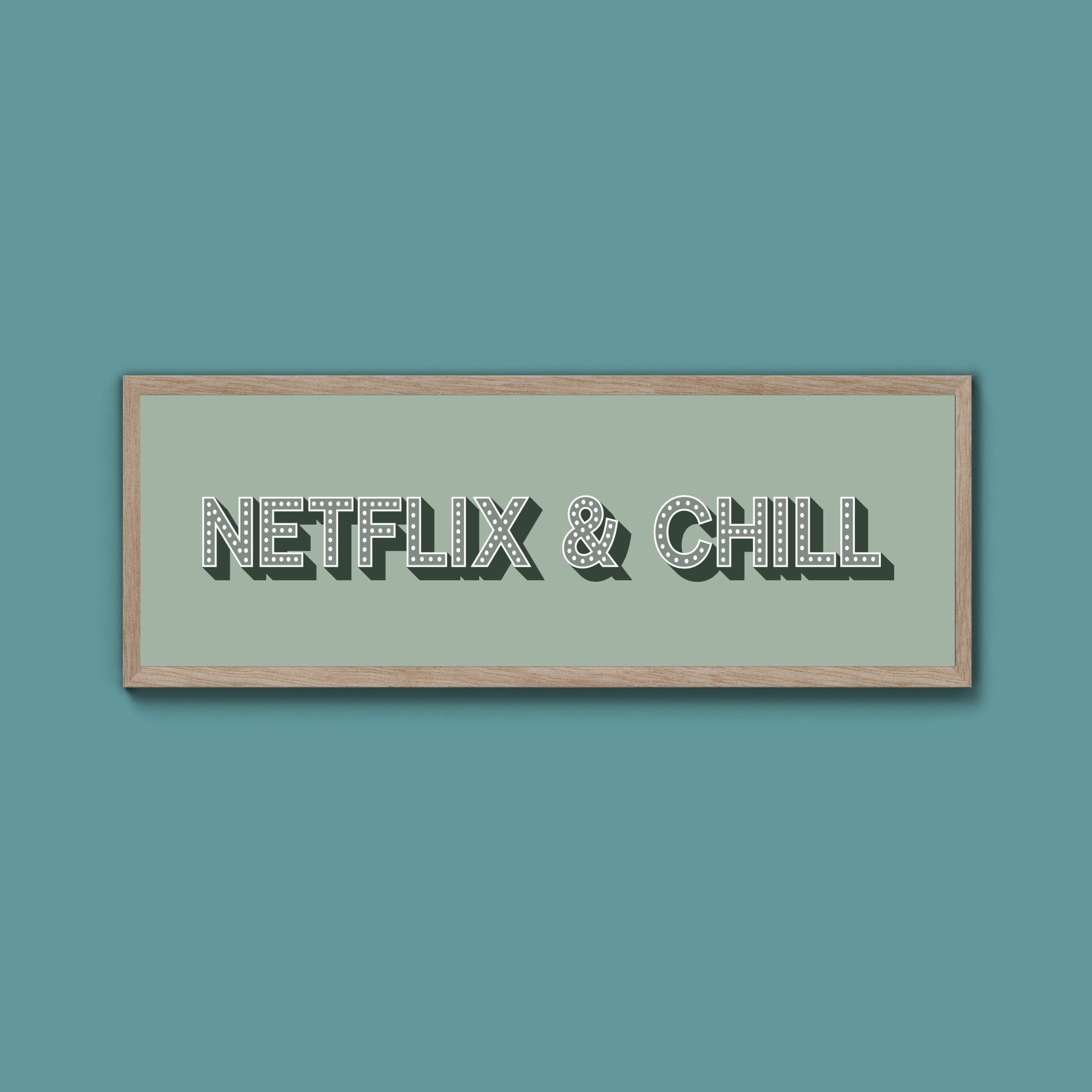 Netflix & Chill Framed Print (New Style) - Above The Door