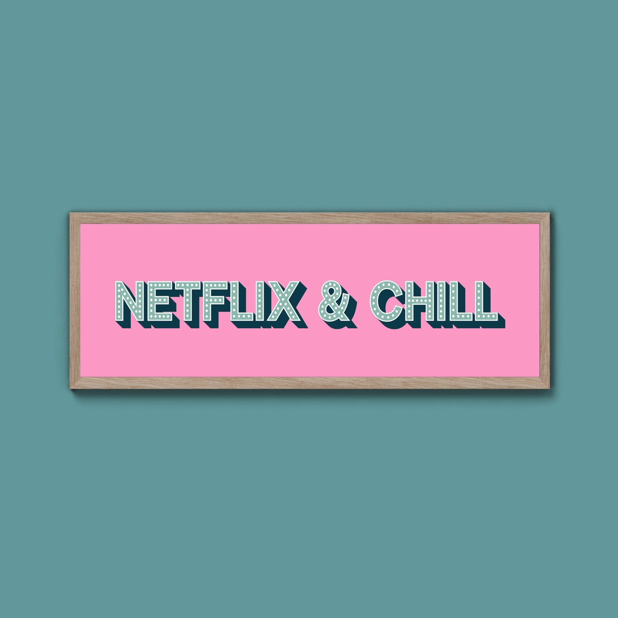 Netflix & Chill Framed Print (New Style) - Above The Door